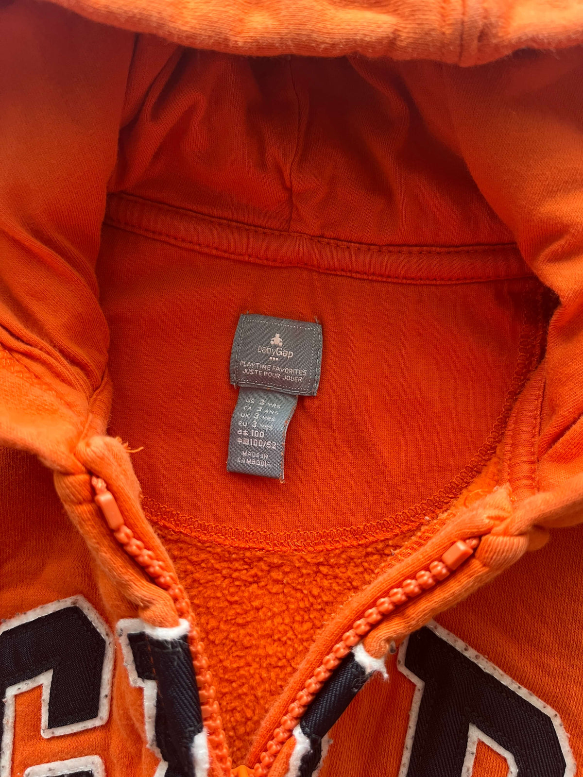Orange Baby Gap Sweatshirt, 3T, Kids 3T