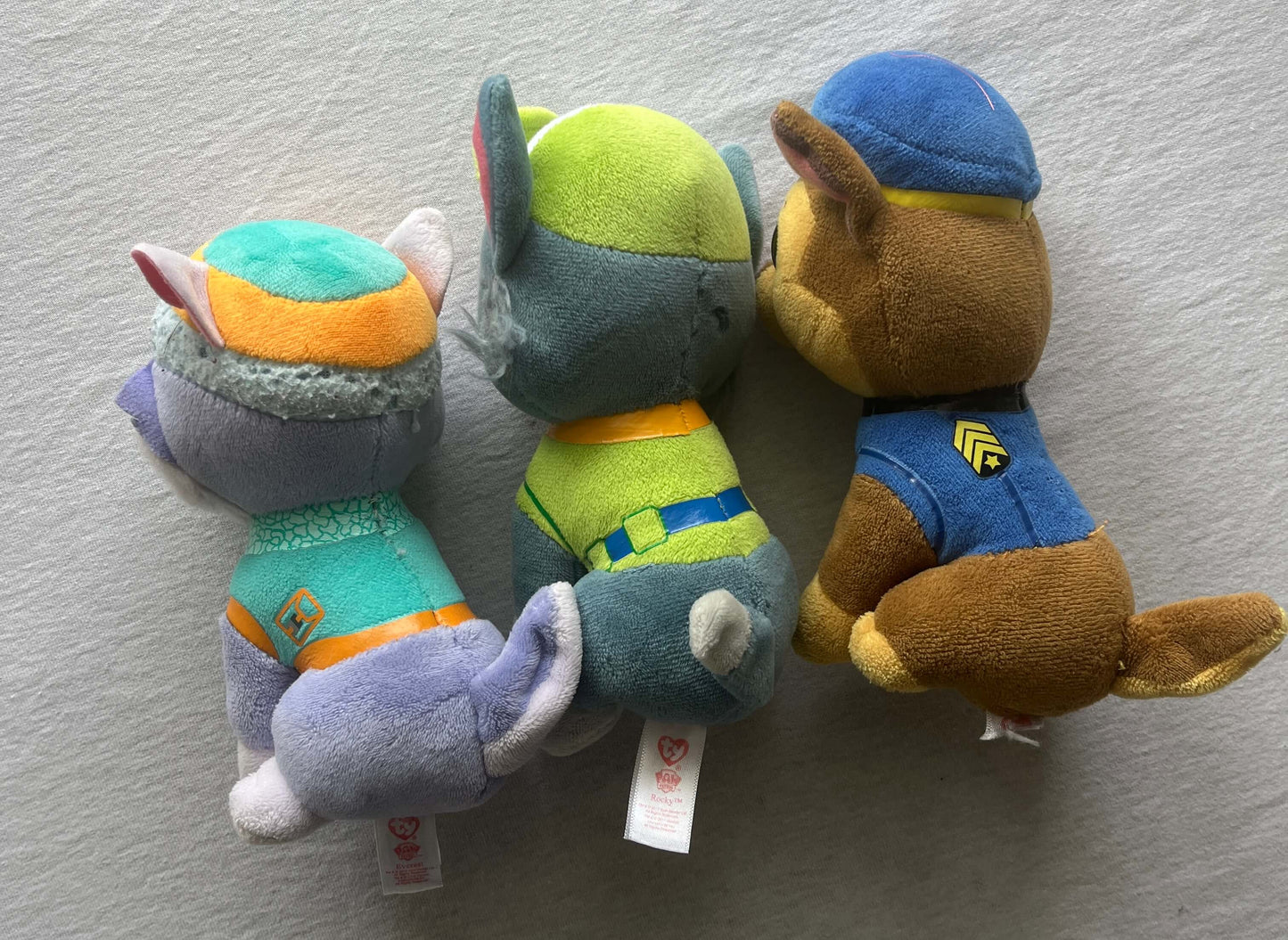 Paw Patrol Beanie Boos, Set of 3, Chase, Rocky & Everest