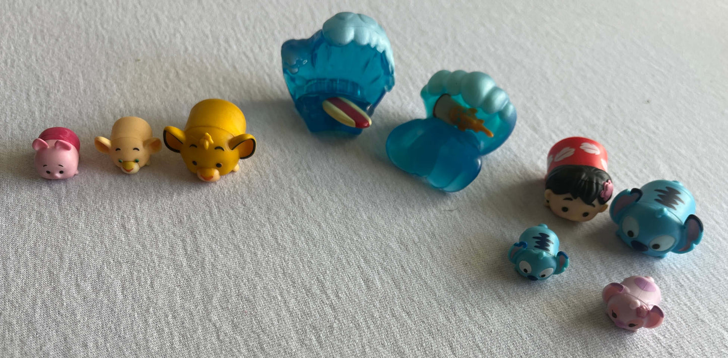Tsum Tsum Figurine Bundle; Lilo/Stitch, Lion King & Piglet