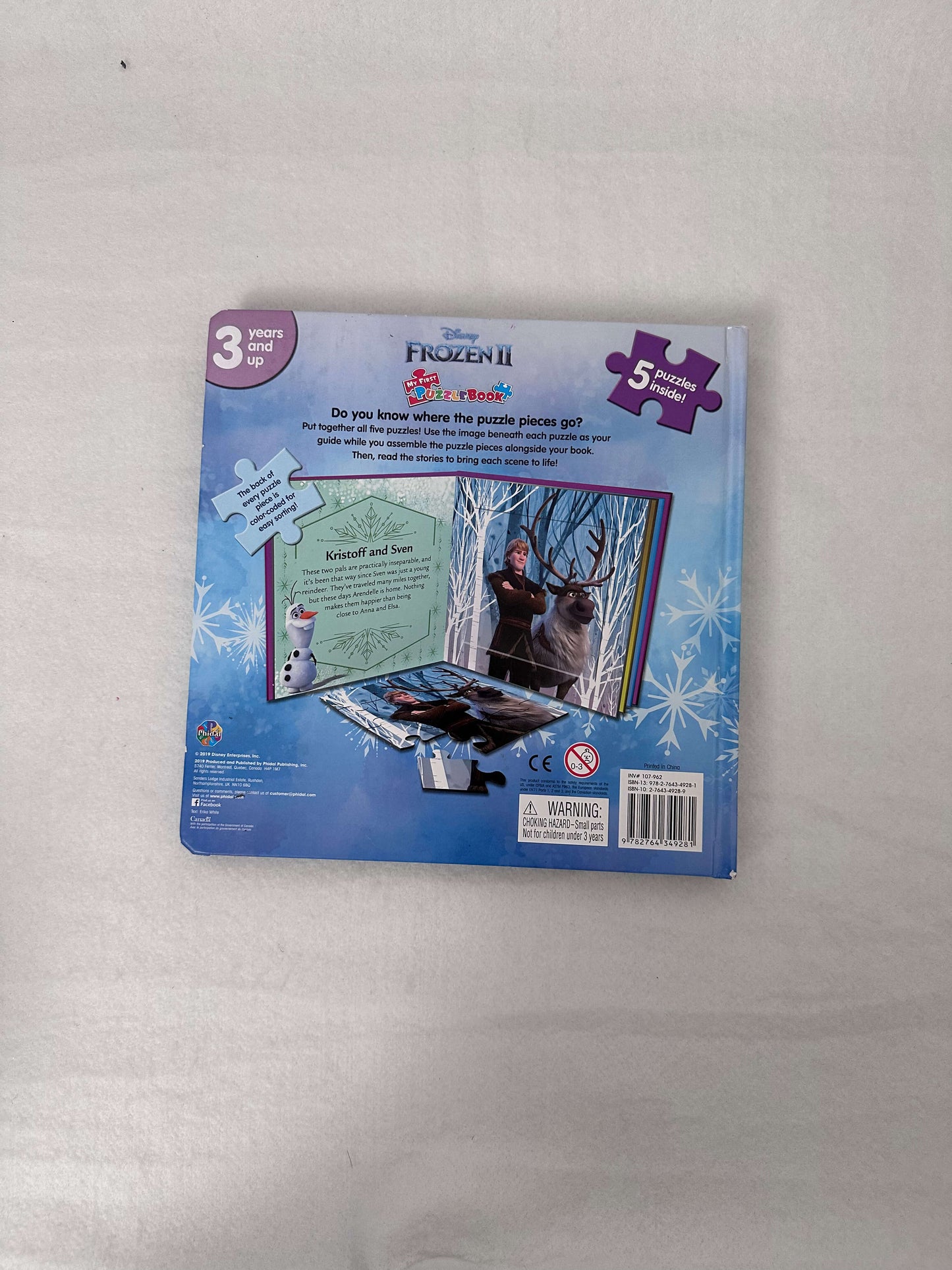 Frozen II five puzzle book