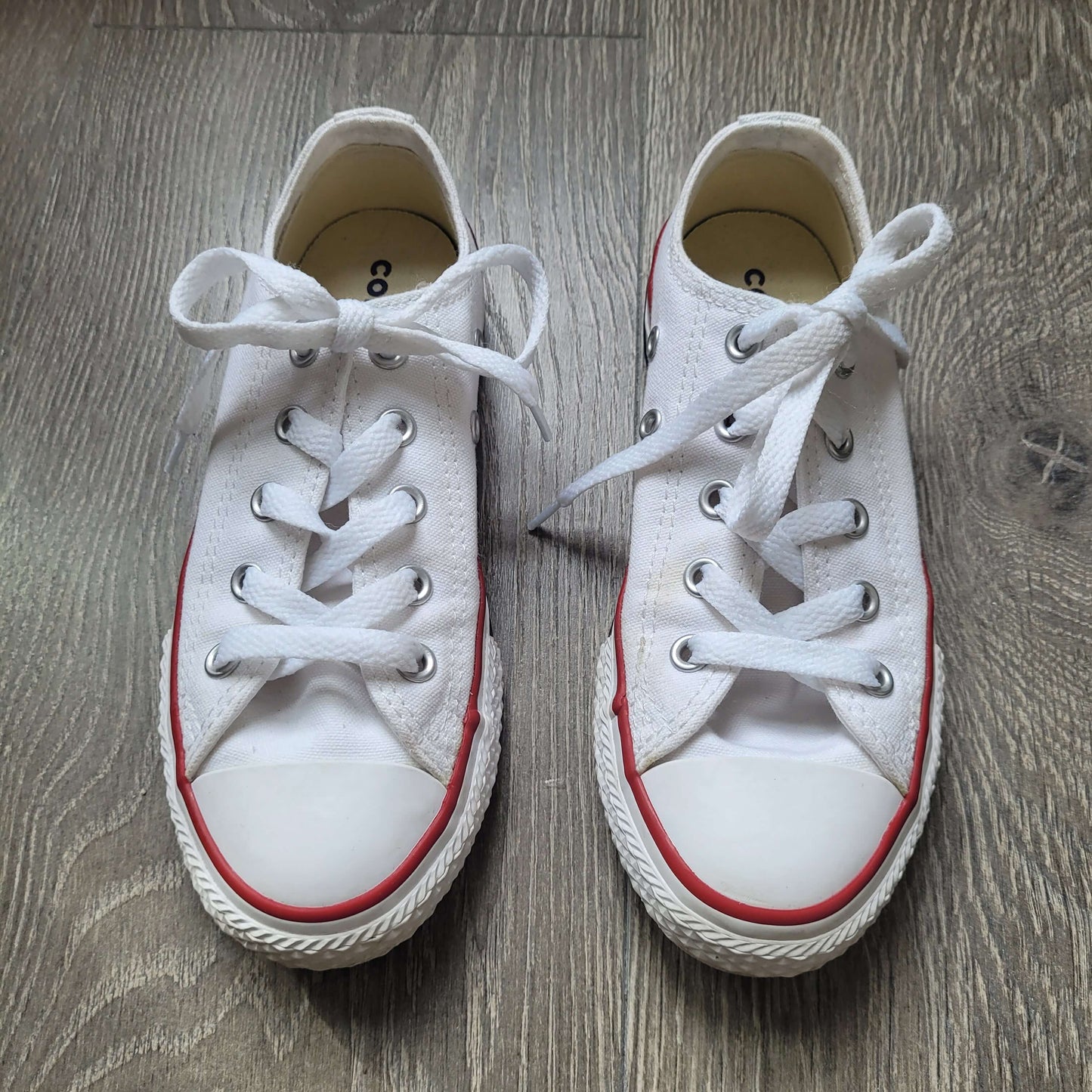 Kids' White Converse Size 13 EUC, Shoes 13 (Kids:4-8yr)