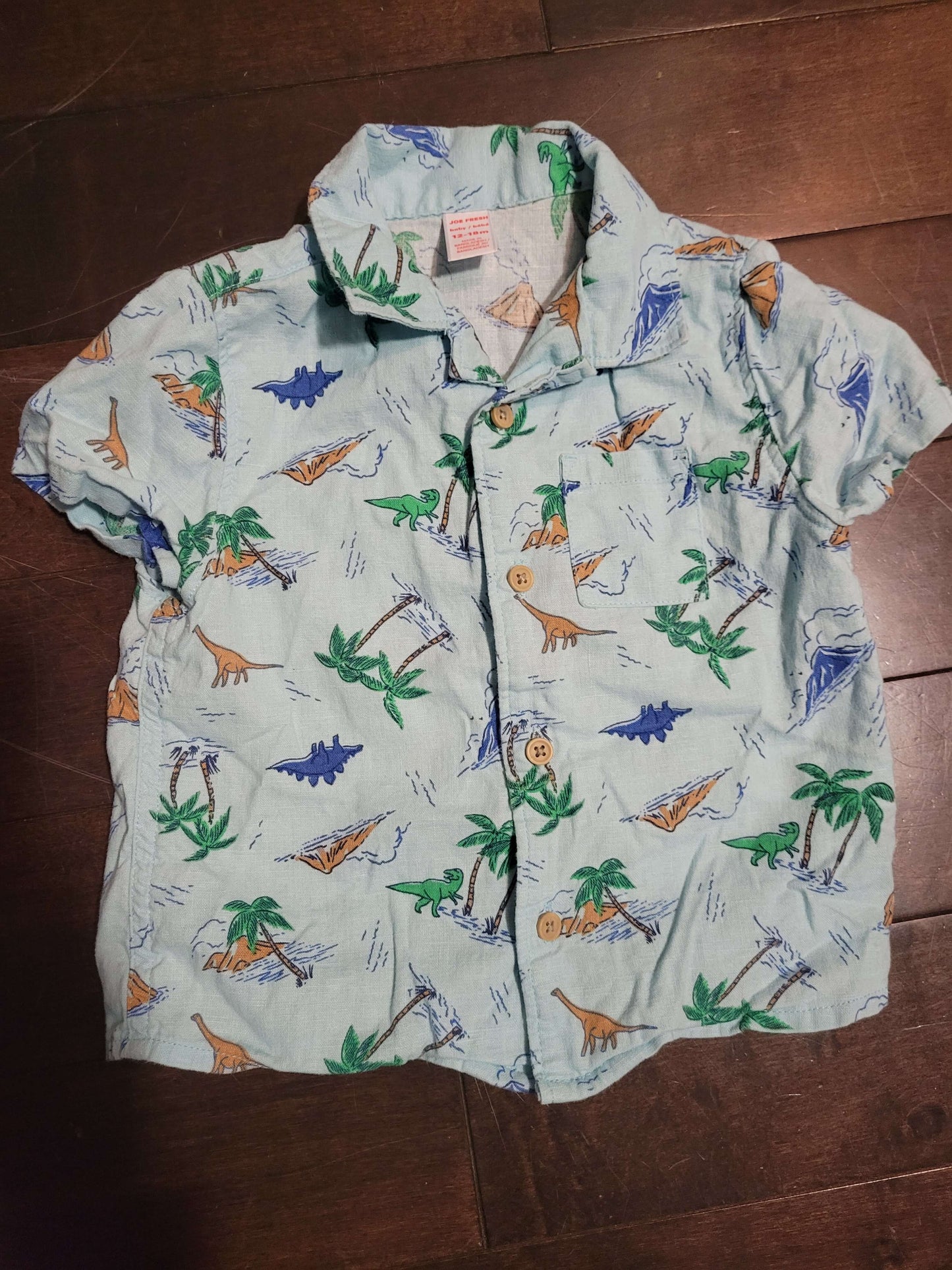 2 Hawaiian collard shirts, 12-18M, Kids 18 Month (12-18M)