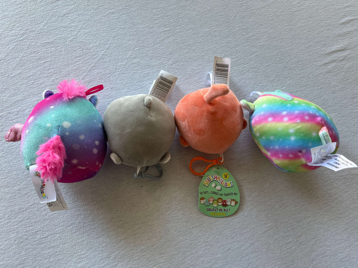 Squishmallow Bundle (2 small, 2 keychain)
