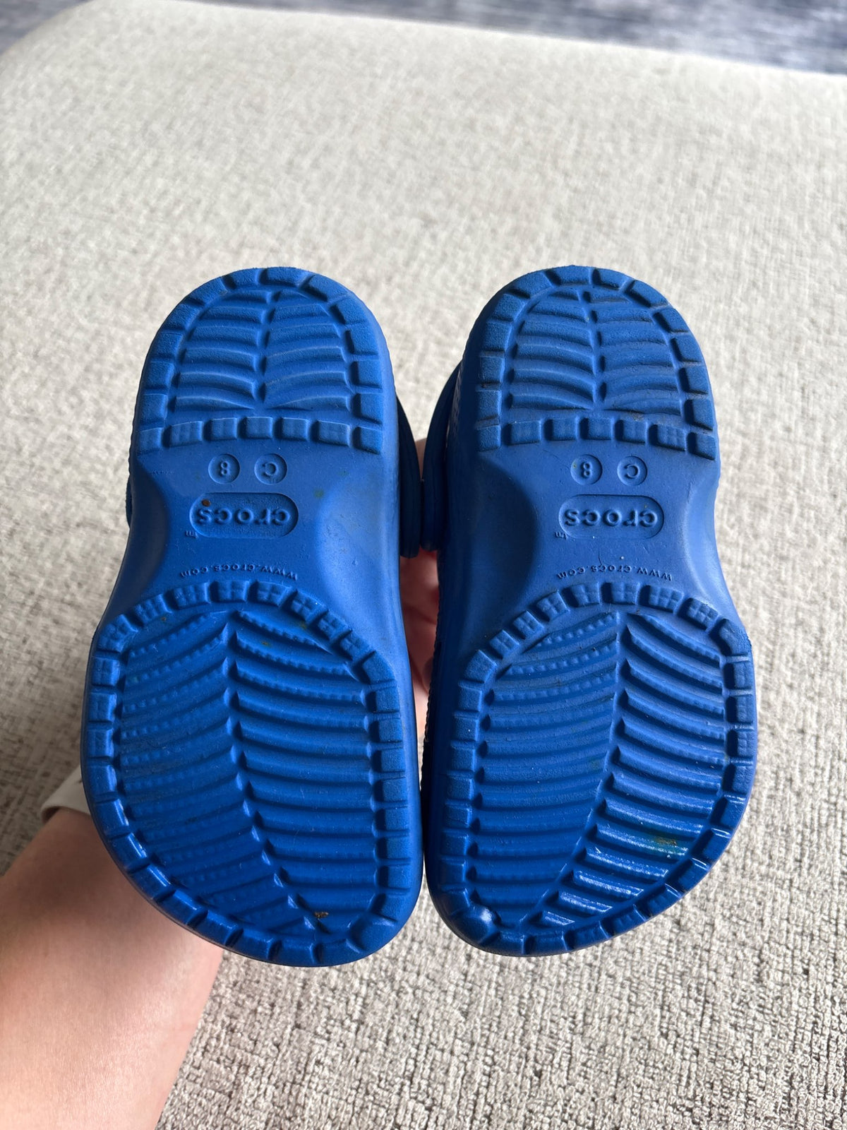 8T blue crocks, Shoes 8 (Toddler:2-4yr)