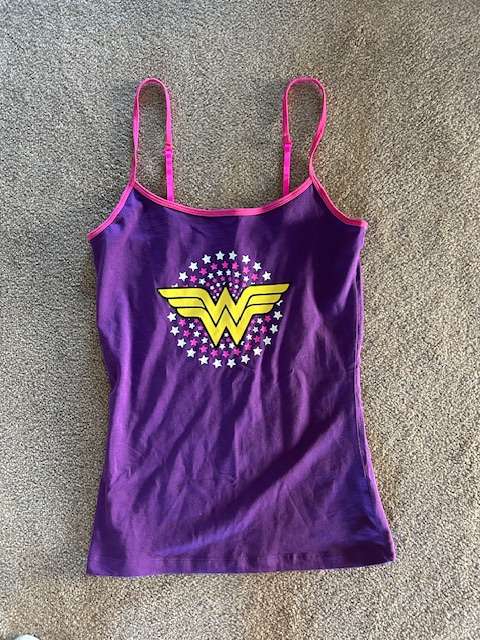 Justice League Wonder Woman Purple Tank Top, Kids 12