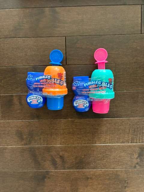 Two NEW Fubbles No-Spill Bubble Tumbler Mini Set