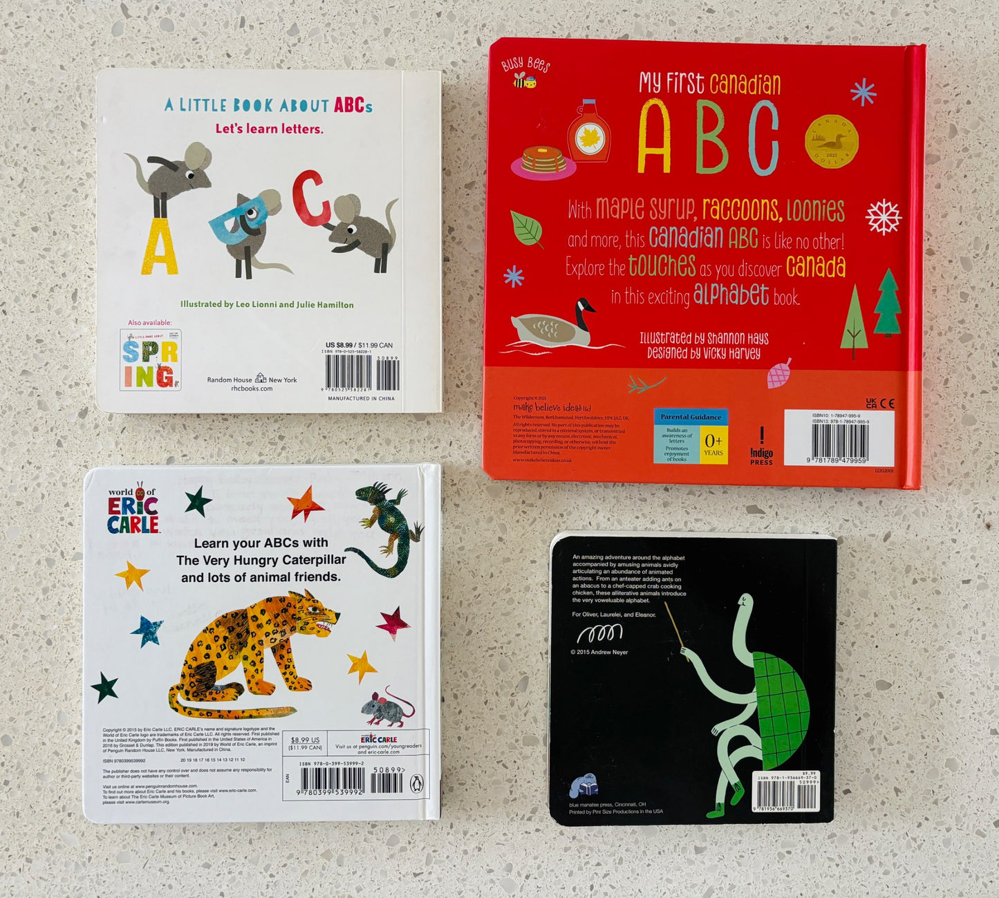Alphabet Board Books Set of 4