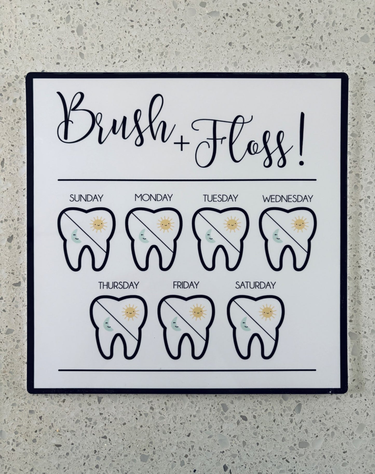 Tooth Brush Chart - New without Tags
