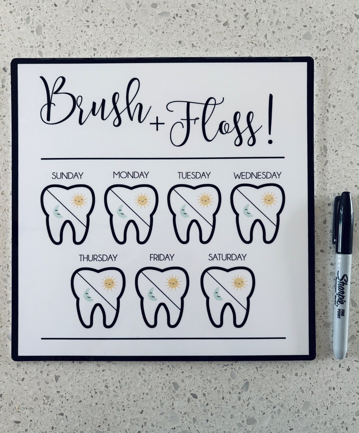 Tooth Brush Chart - New without Tags
