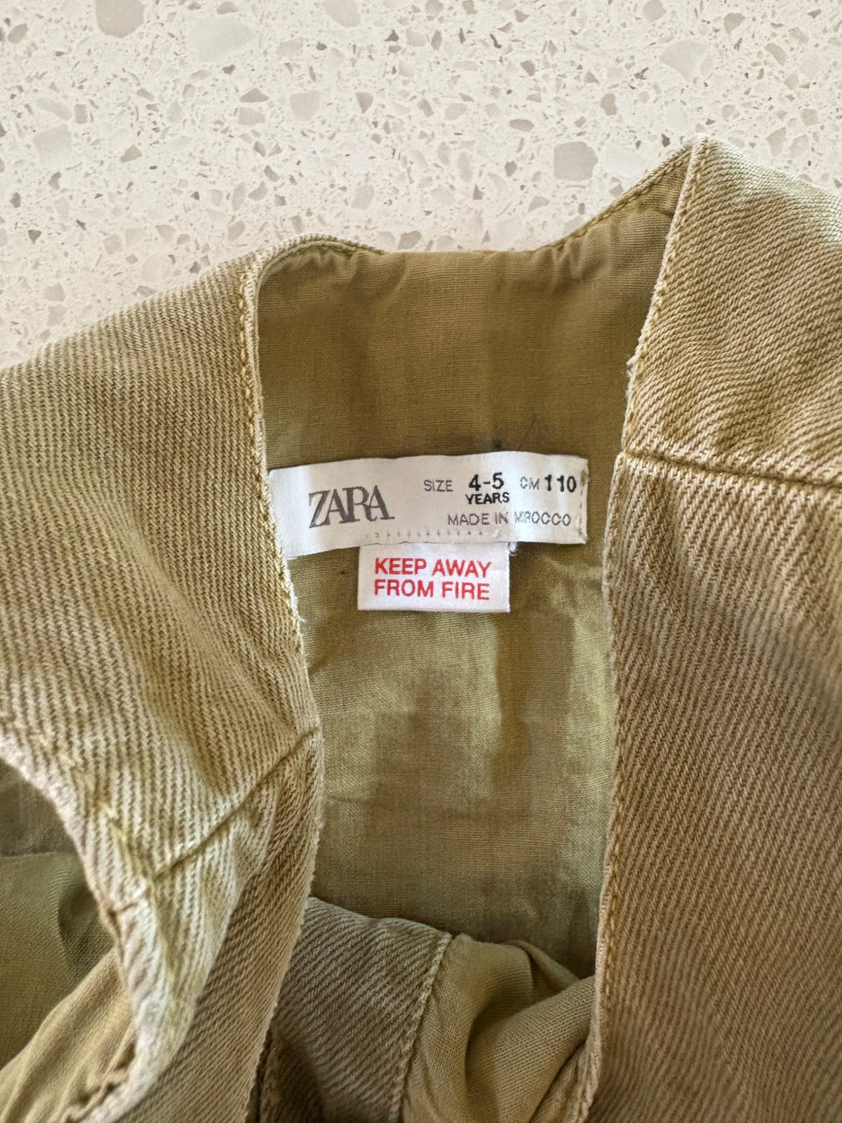 Zara Button Up One piece (size 4-5T), Kids 5/5T