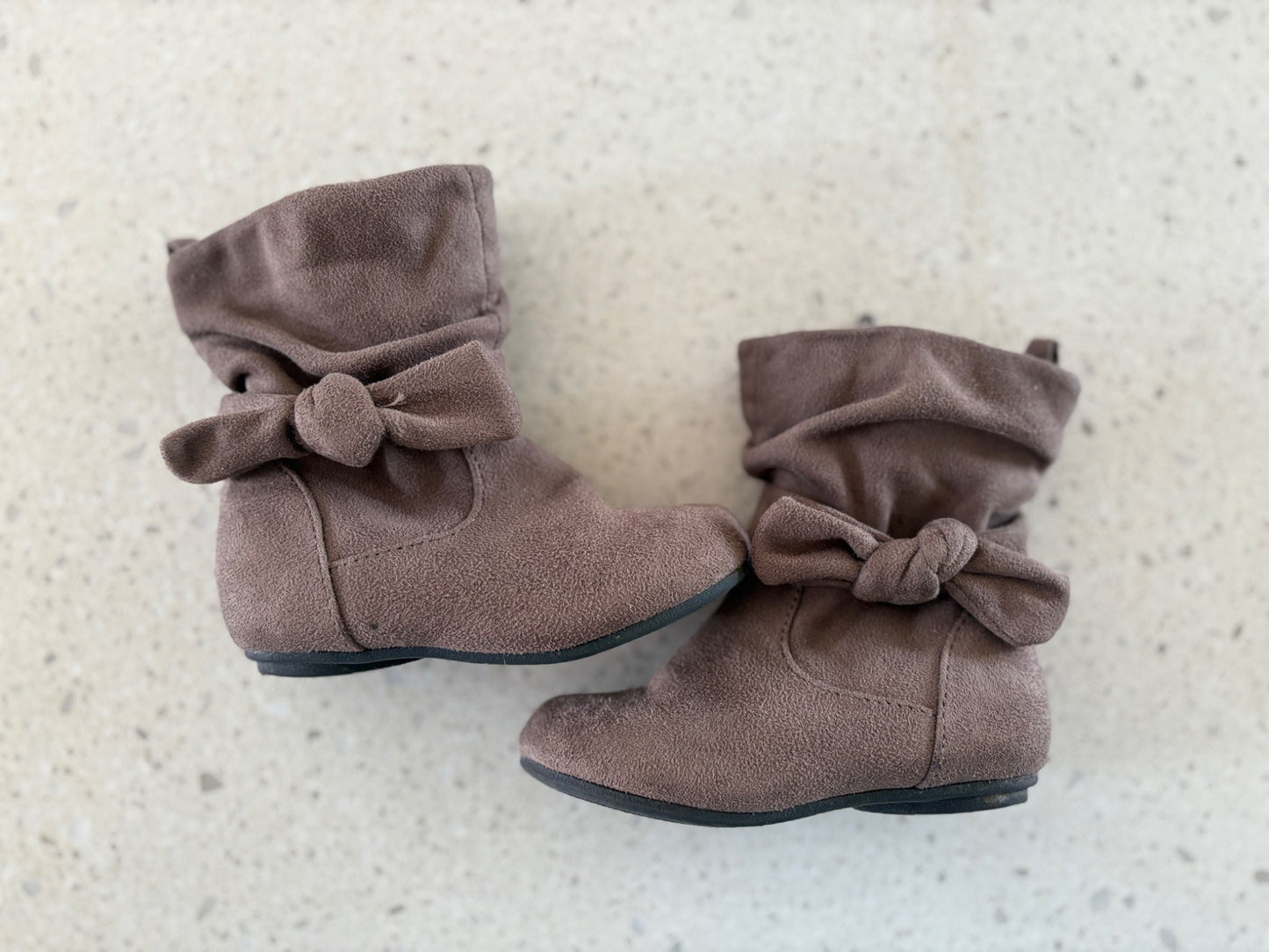 Zip-up Bow Boots (size 6) , Shoes 6 (Walkers:12-24 mth)