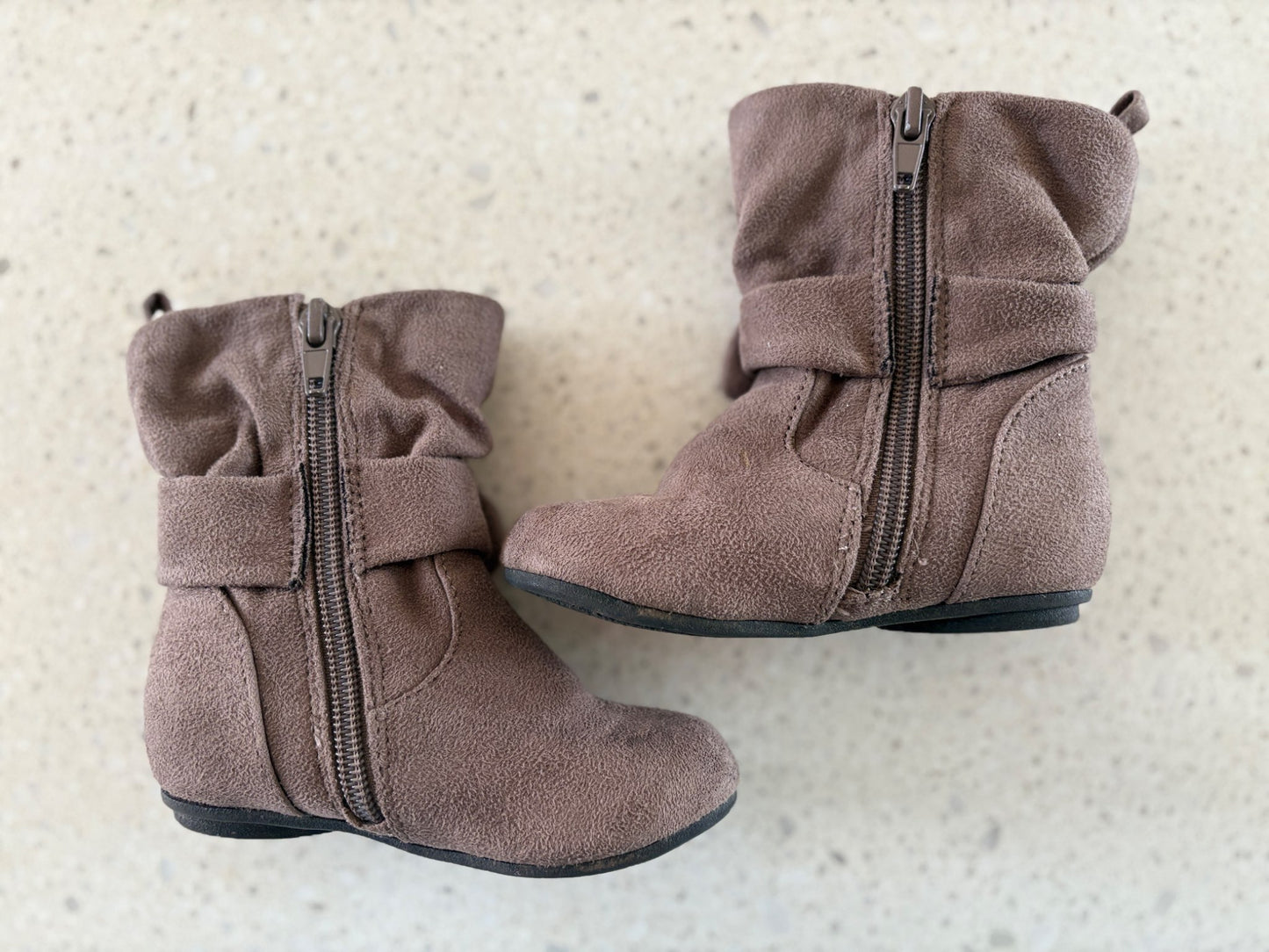 Zip-up Bow Boots (size 6) , Shoes 6 (Walkers:12-24 mth)