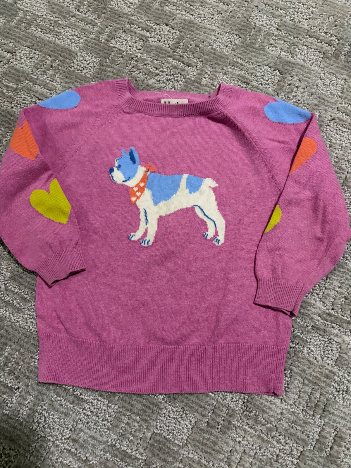 Harley crew neck sweater - French bulldog- - 3T, Kids 3T