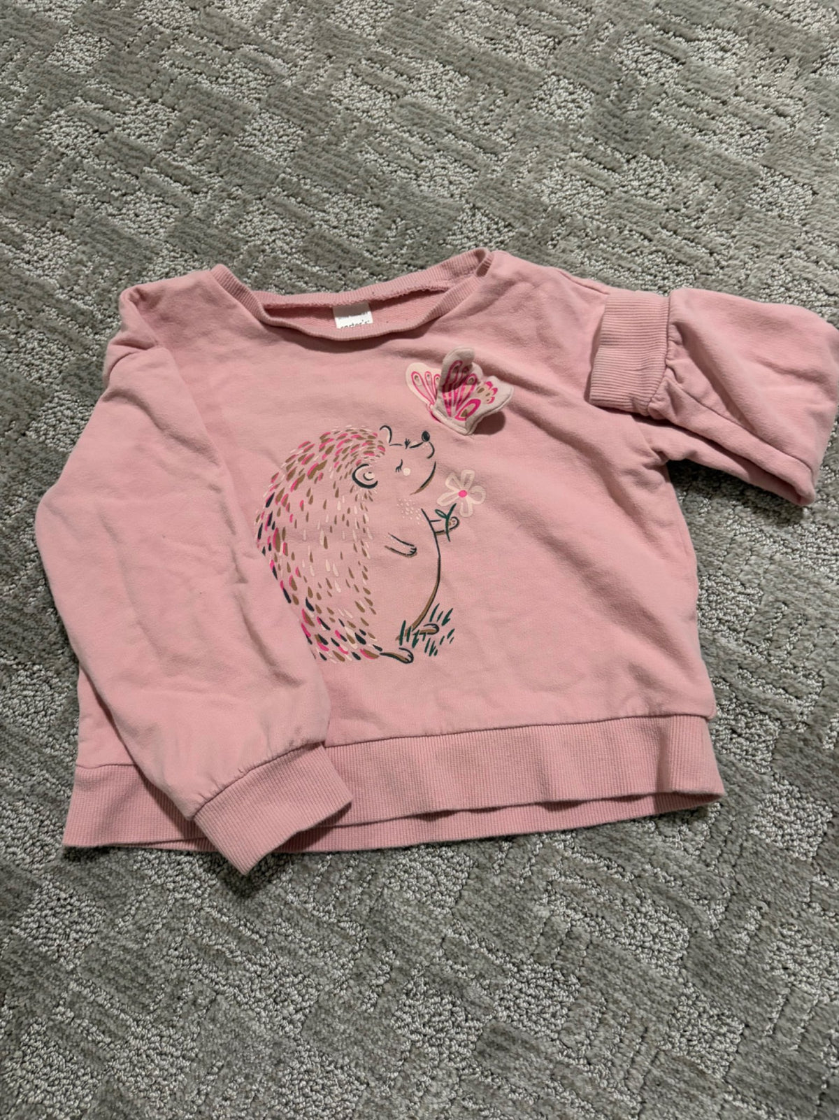 Carters pink sweatshirt - hedgehog , Kids 4/4T