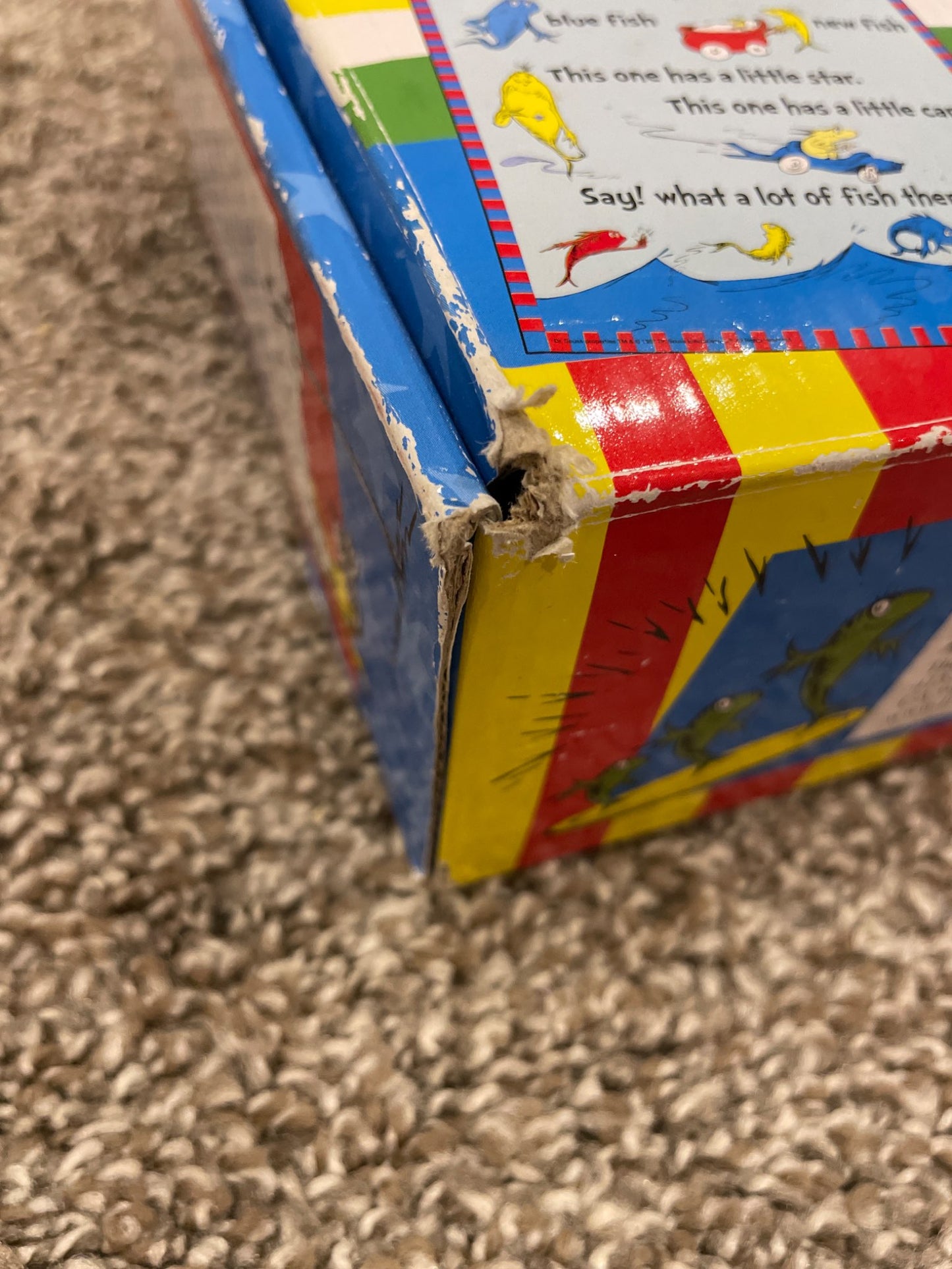 Kids Dr. Suess One Fish Two Fish Red Fish Blue Fish Floor Puzzle