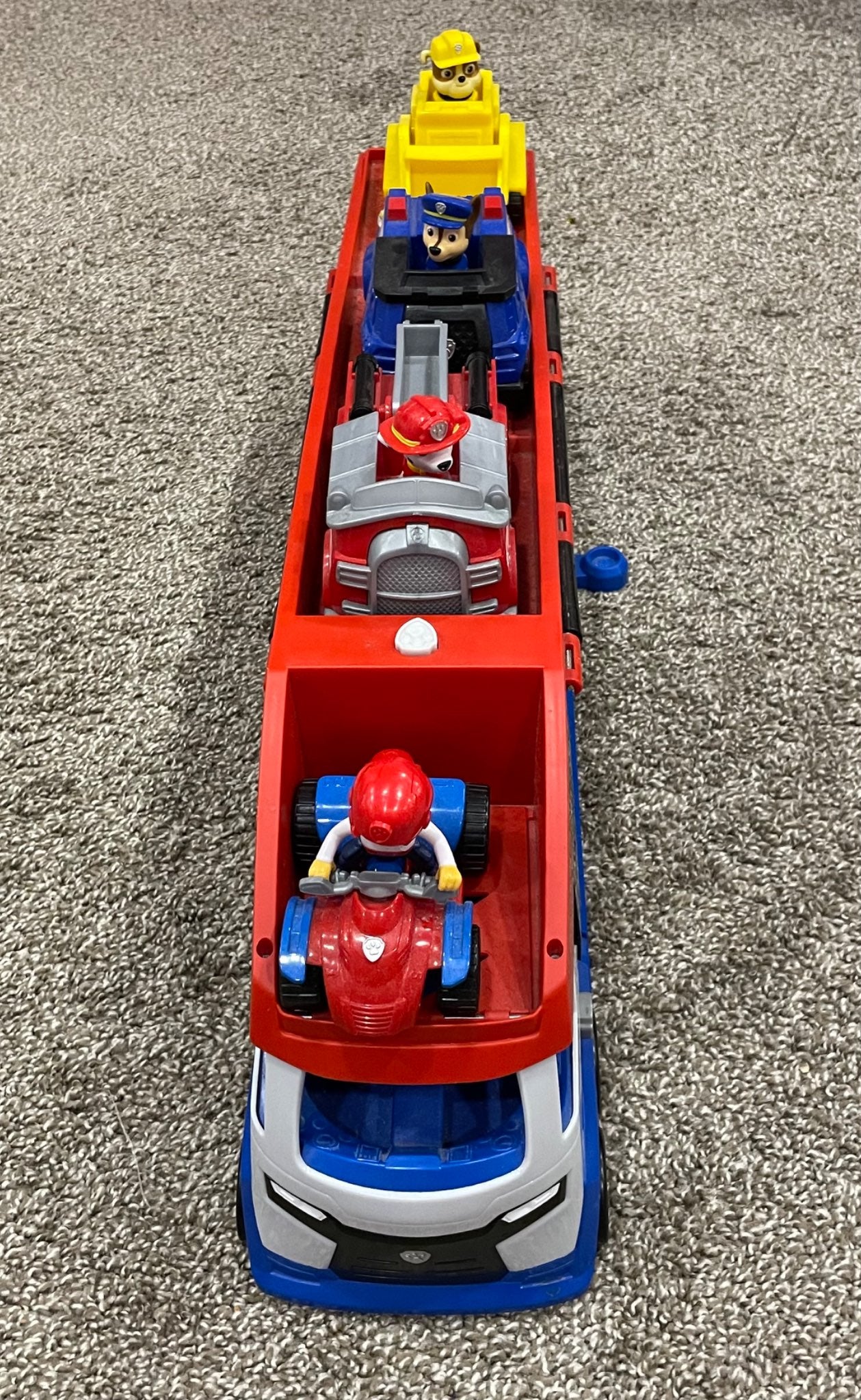 Paw Patrol Truck with 4 vehicles and characters