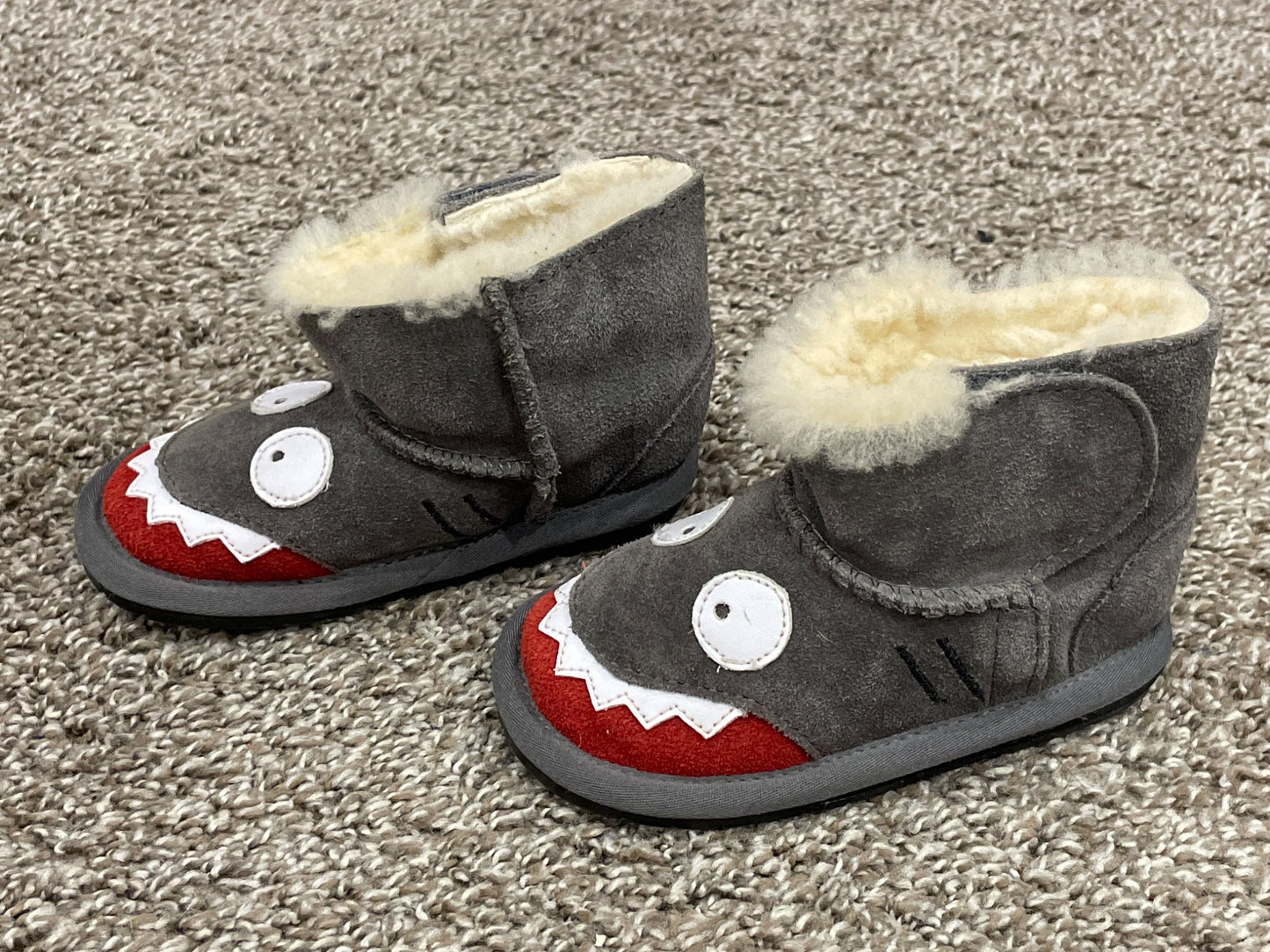 Boys Warm Monster Boots by EMU Australia, Size 7, Excellent Used Condition (EUC), Shoes 7 (Walkers:12-24 mth)