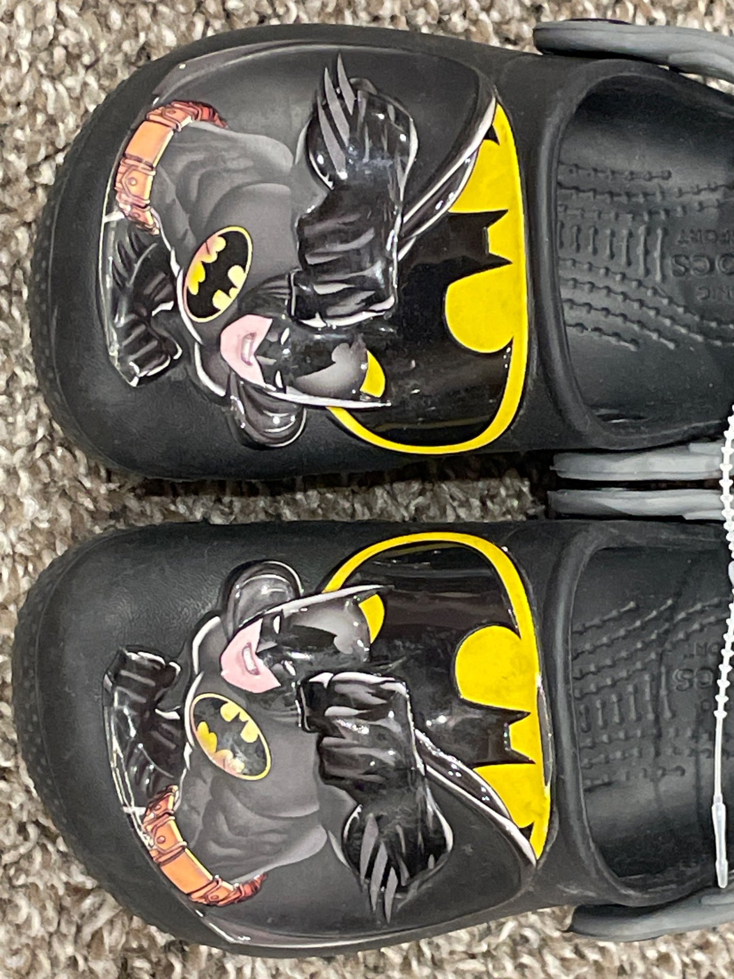 Boys, size 7, Batman Crocs, Very Good Used Condition (VGUC), Shoes 7 (Walkers:12-24 mth)