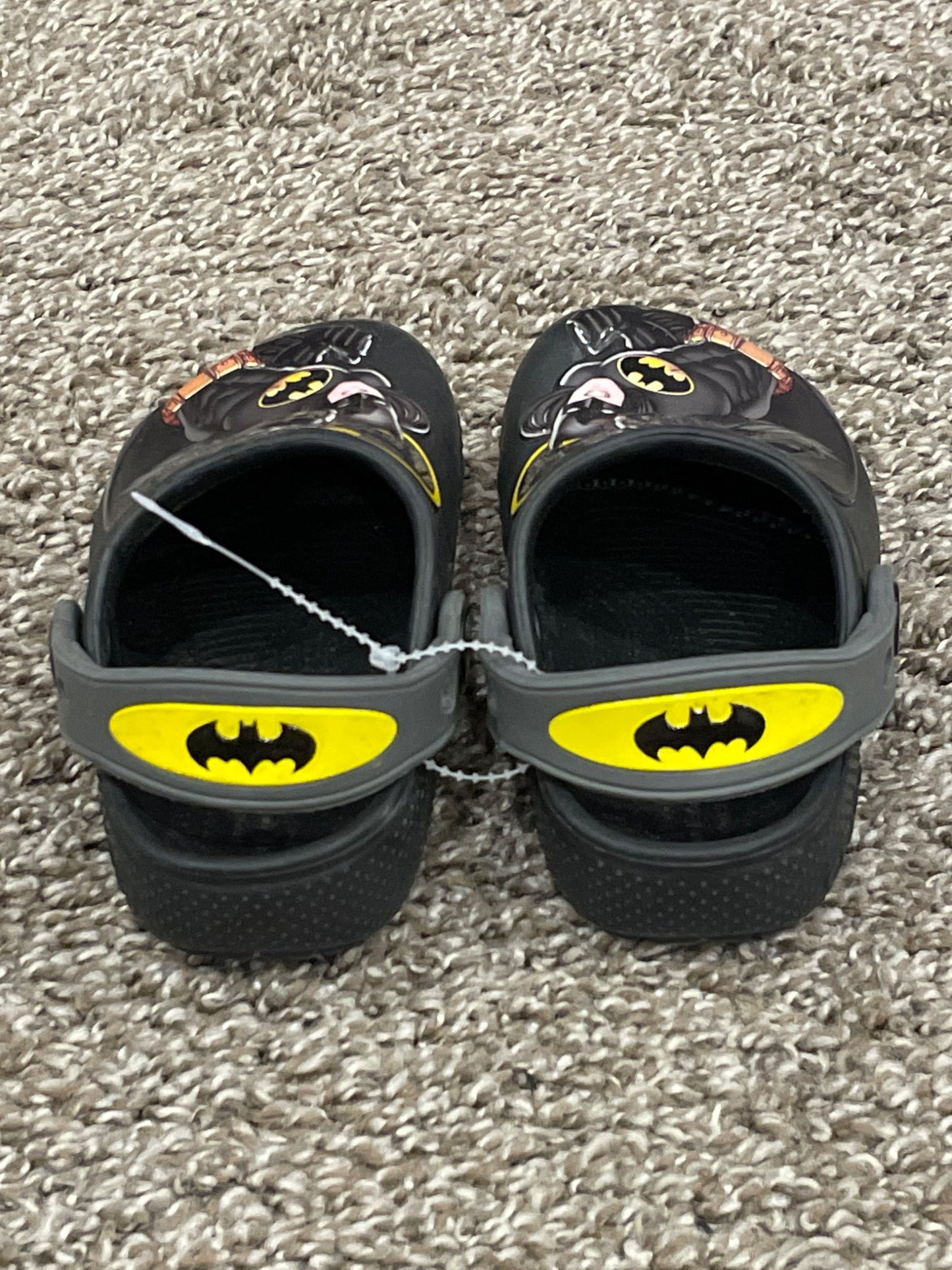 Boys, size 7, Batman Crocs, Very Good Used Condition (VGUC), Shoes 7 (Walkers:12-24 mth)