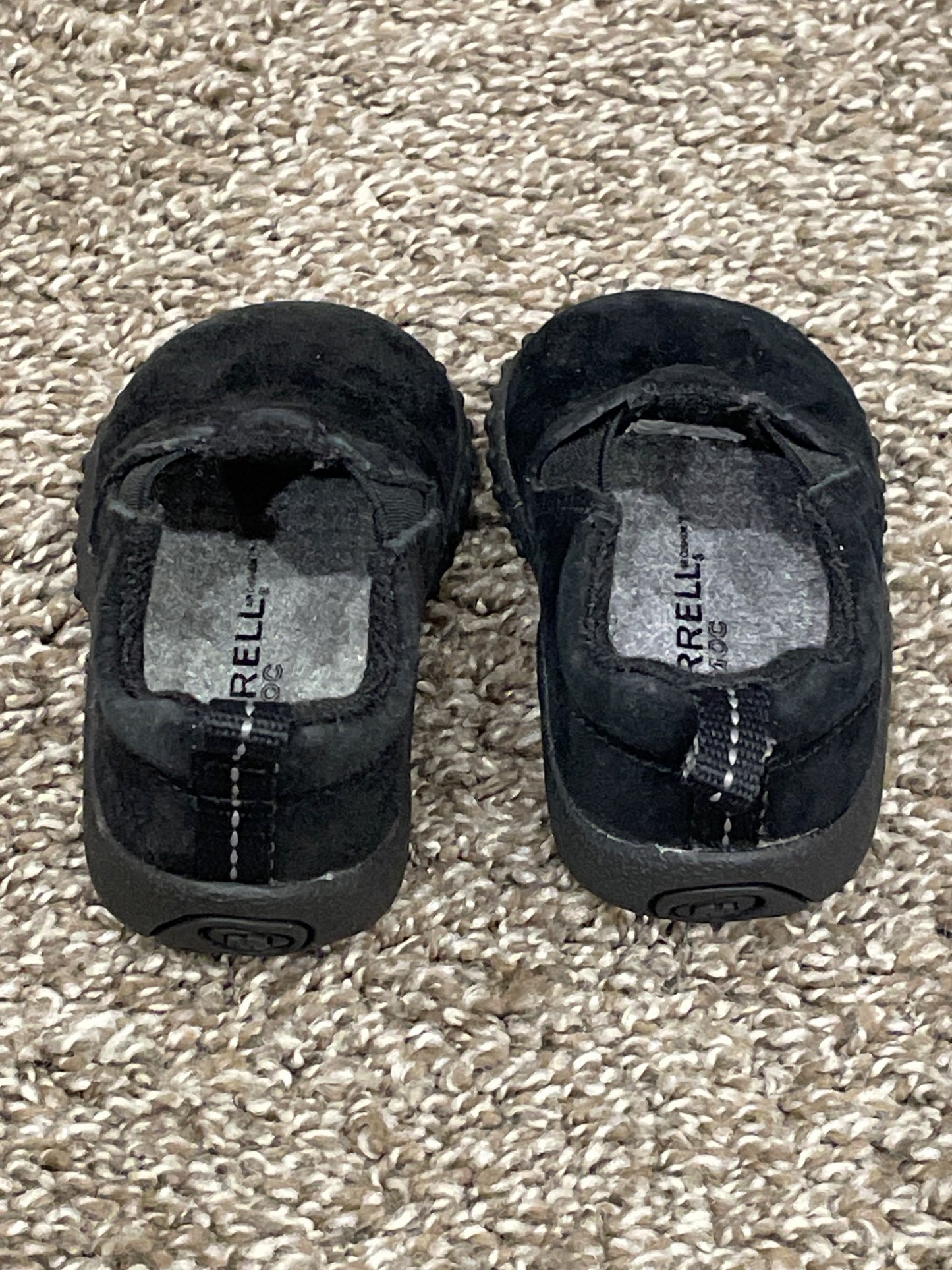 Black Suede Merrell Jungle Moc Jr Slip-On Shoes, Size 3, Very Good Used Condition (VGUC), Shoes 3 (Baby: 0-12 mth)