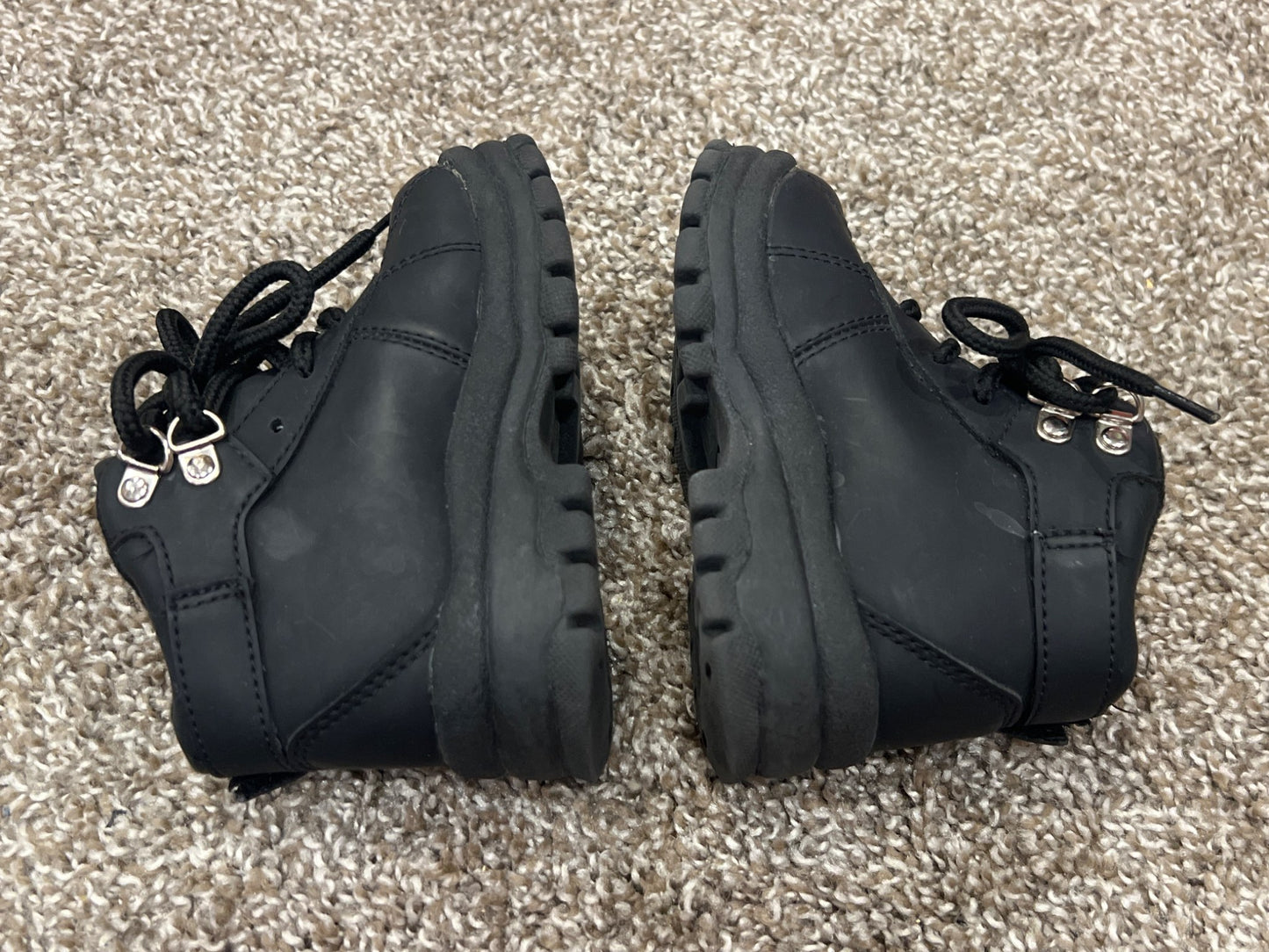 Boys Buzz Lightyear Black Boots, size 6, VGUC, Shoes 6 (Walkers:12-24 mth)