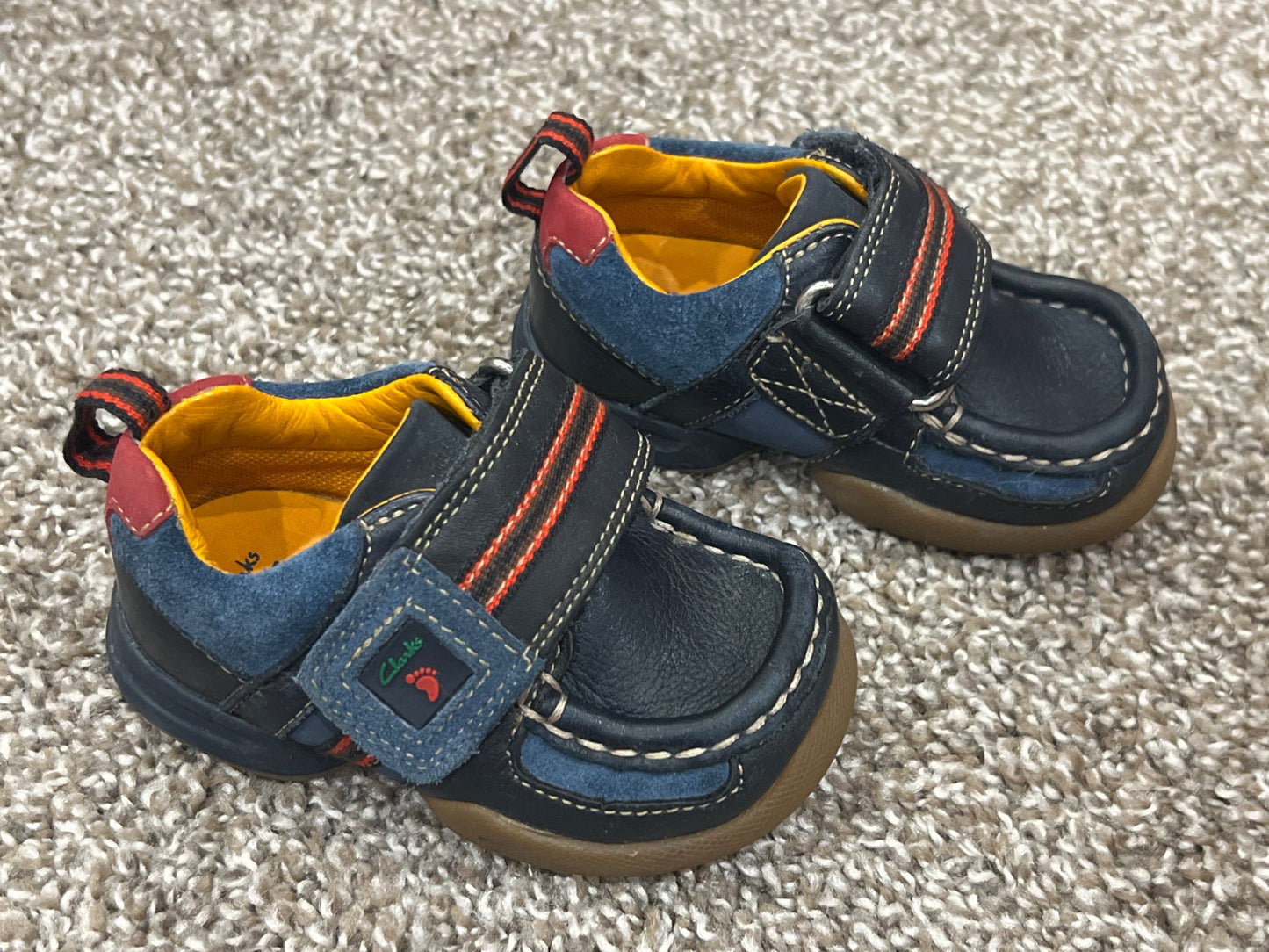 Boys First Shoes by Clarks, size 4, VGUC, Shoes 4 (Baby: 0-12 mth)