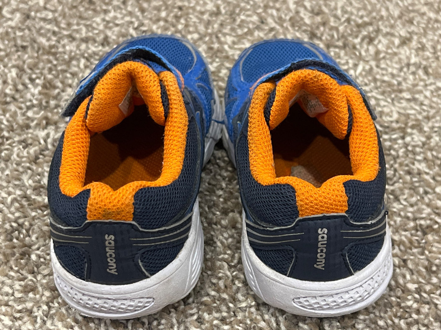 Boys Saucony Ride Running Shoes Sneakers, size 8W, VGUC, Shoes 8 (Toddler:2-4yr)