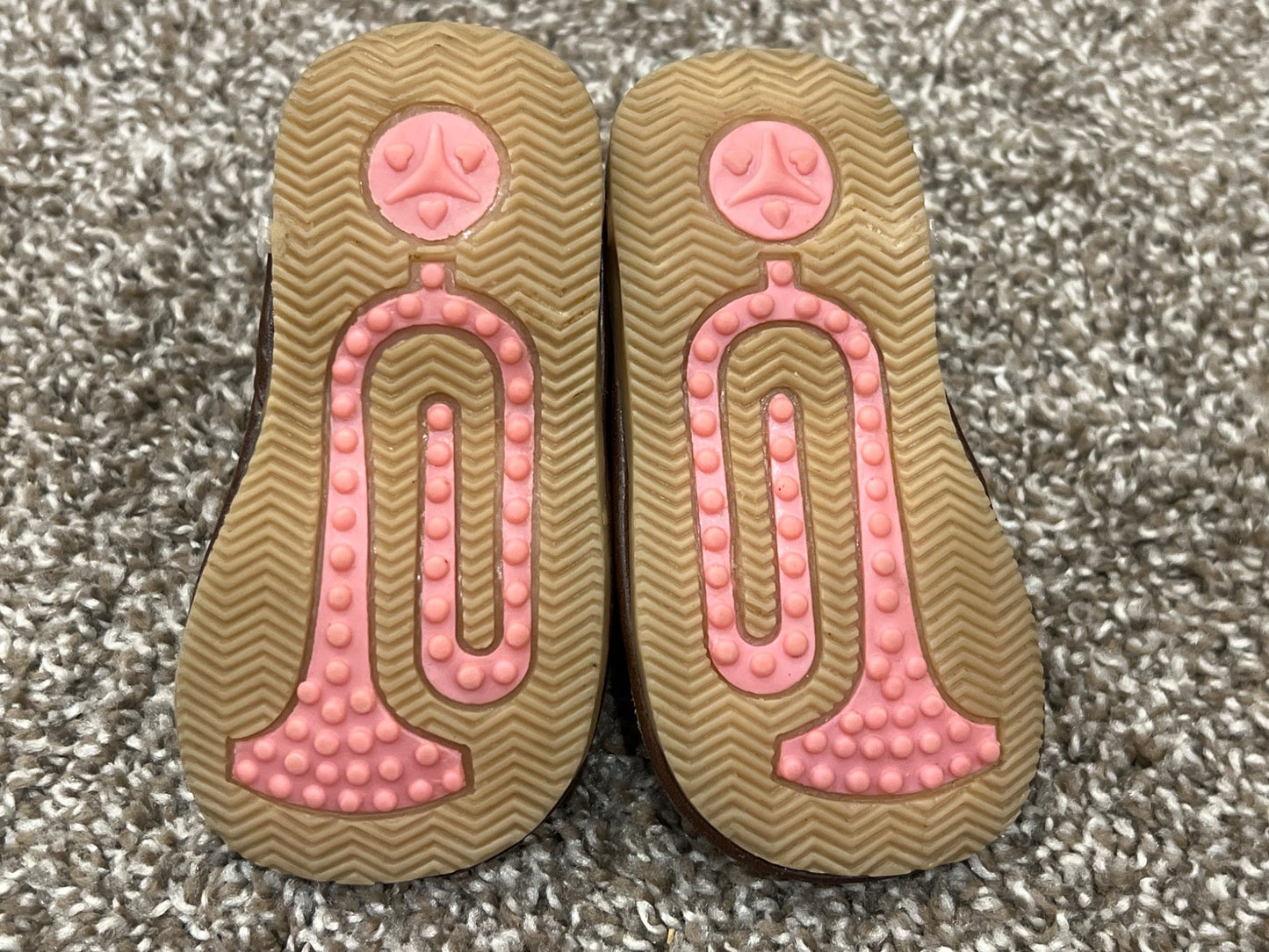 Boys, Brown, Foot Kinetic, Toddler Squeak Shoes, Approx. Size 4, VGUC, Shoes 4 (Baby: 0-12 mth)