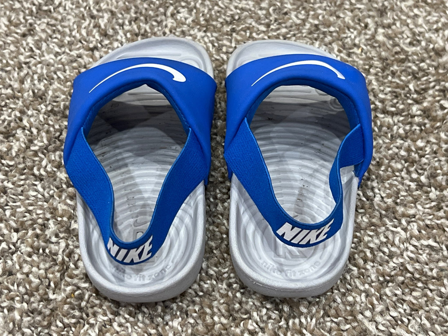Blue Nike Kawa Slides, size 9, VGUC, Shoes 9 (Toddler:2-4yr)