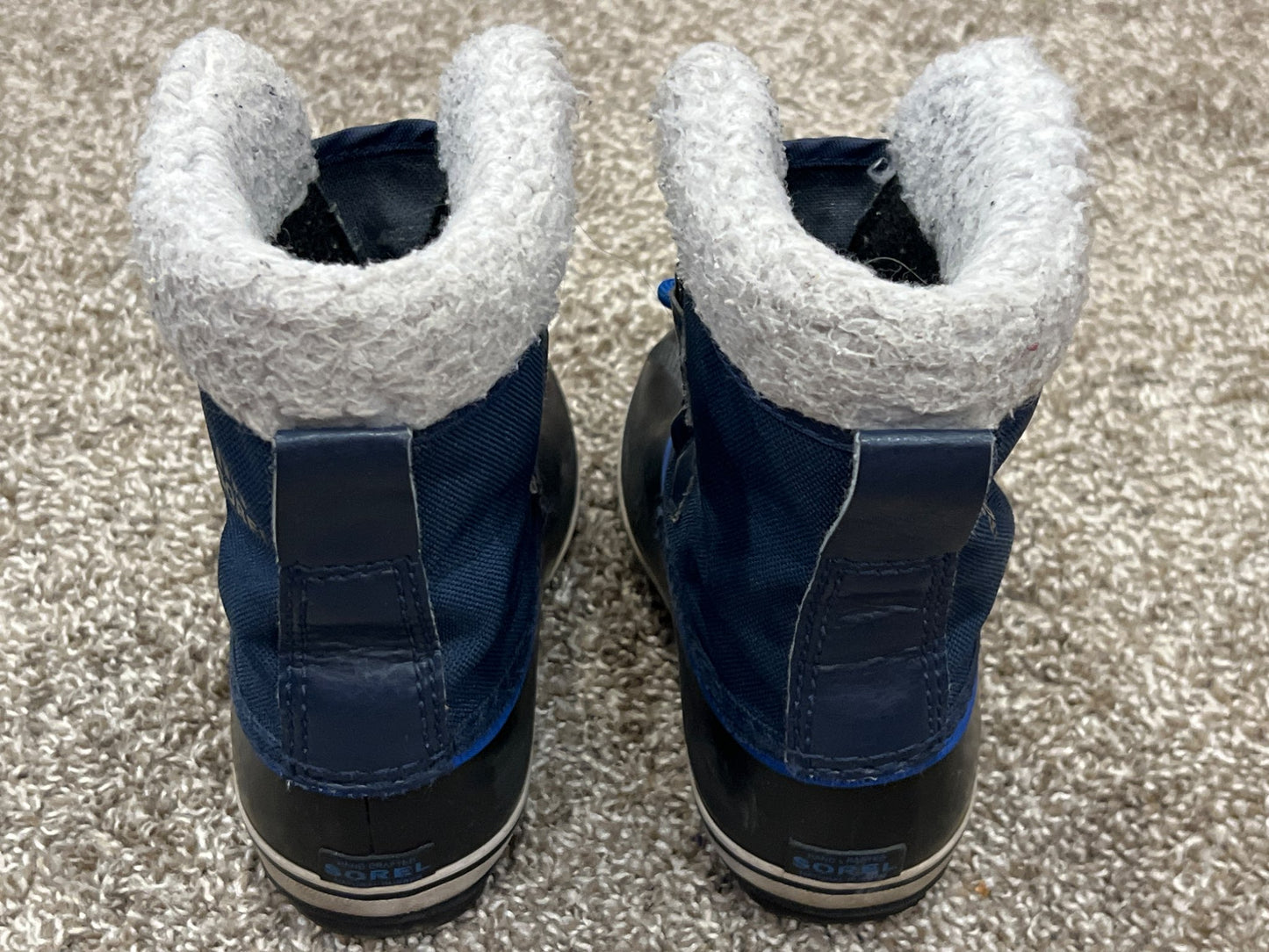 Boys, Navy Blue Sorel Winter Boots, Size 12, VGUC, Shoes 12 (Toddler:2-4yr)