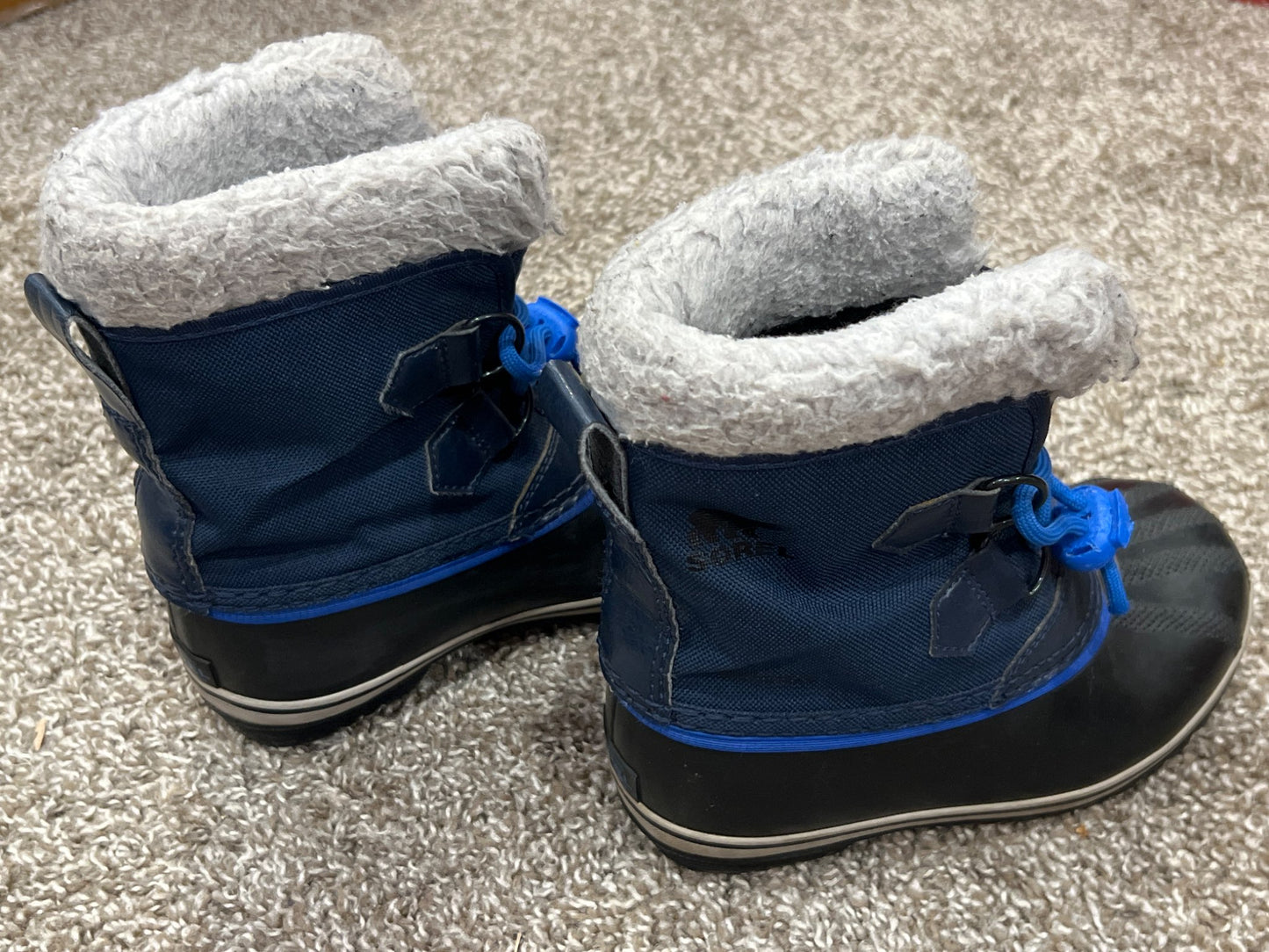 Boys, Navy Blue Sorel Winter Boots, Size 12, VGUC, Shoes 12 (Toddler:2-4yr)
