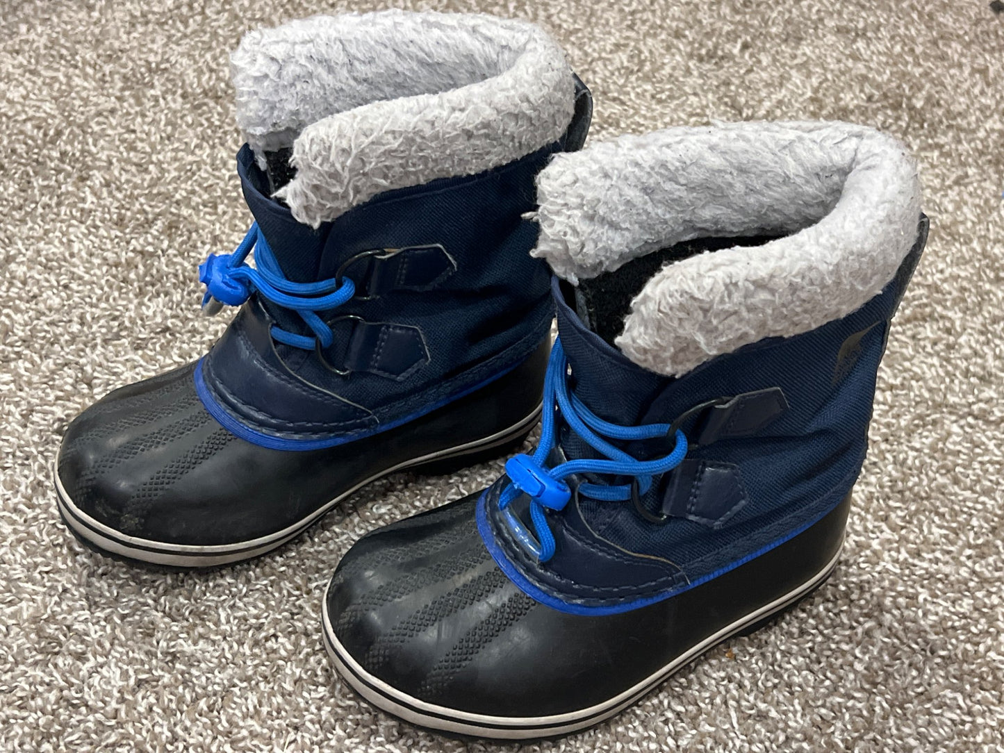 Boys, Navy Blue Sorel Winter Boots, Size 12, VGUC, Shoes 12 (Toddler:2-4yr)