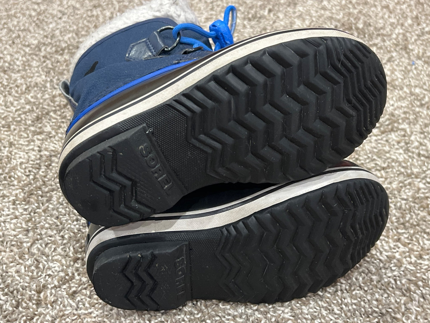 Boys, Navy Blue Sorel Winter Boots, Size 12, VGUC, Shoes 12 (Toddler:2-4yr)
