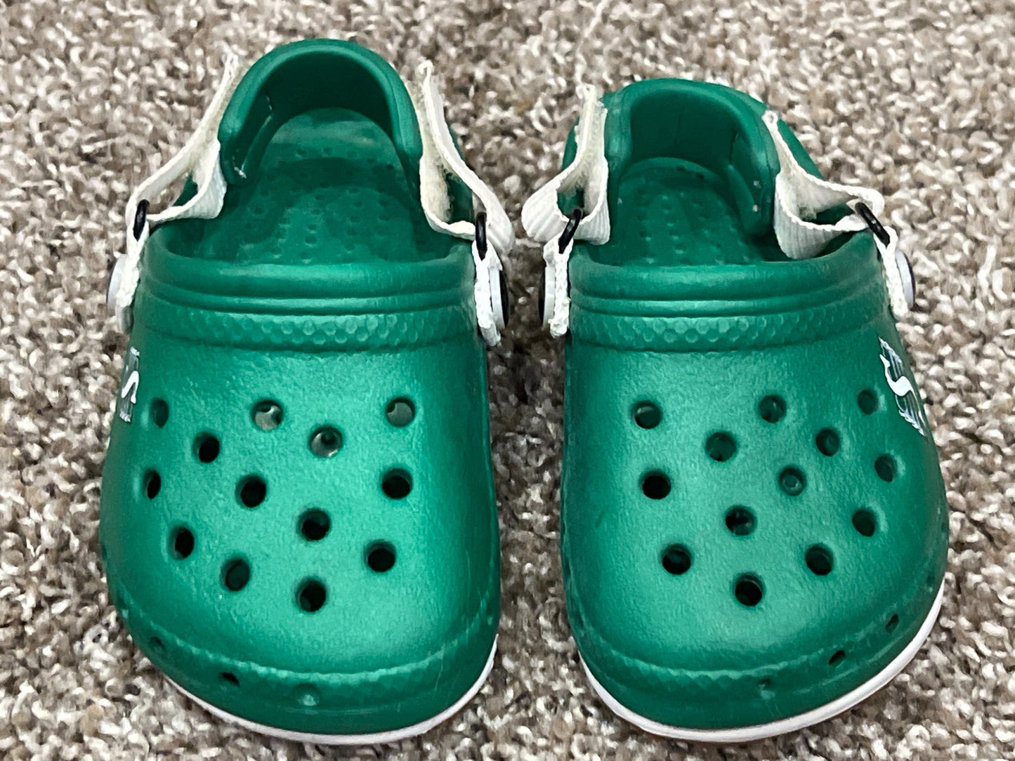 Toddler Saskatchewan Roughrider Sandals, size 6-7, VGUC, Shoes 6 (Walkers:12-24 mth)