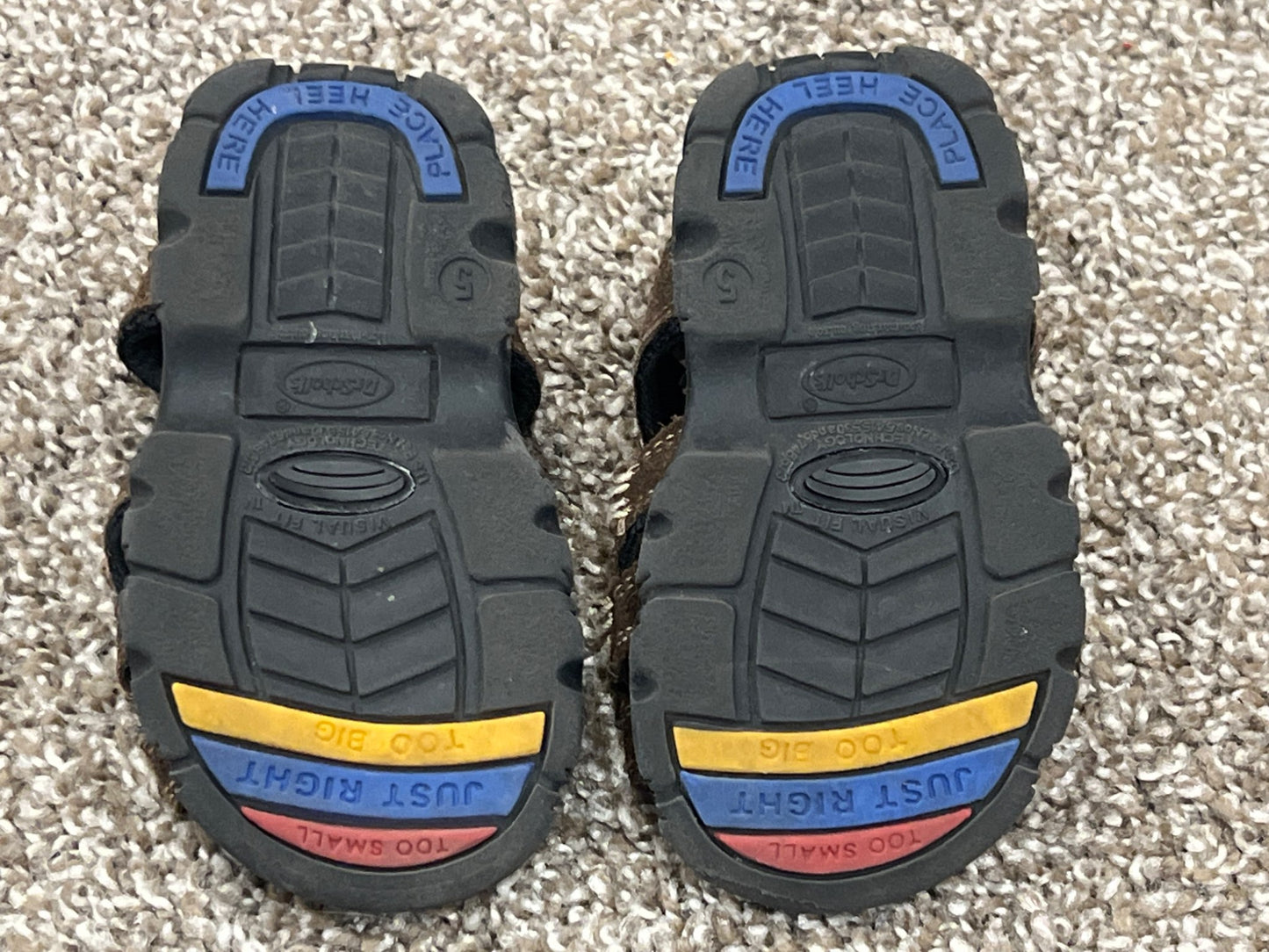 Toddler Boys, Dr Scholl’s Brown Sandals, size 5 (VGUC), Shoes 5 (Walkers:12-24 mth)