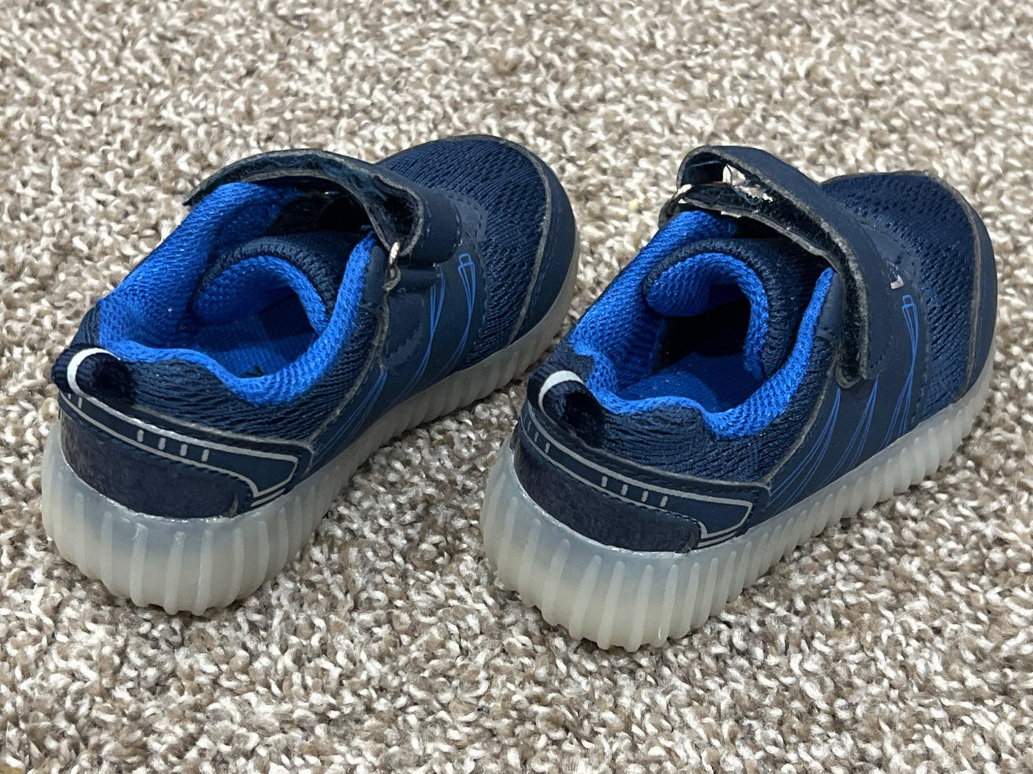 Toddler Boys, Blue Sneakers, Running Shoes, from Monkey Bars, size 5, VGUC, Shoes 5 (Walkers:12-24 mth)
