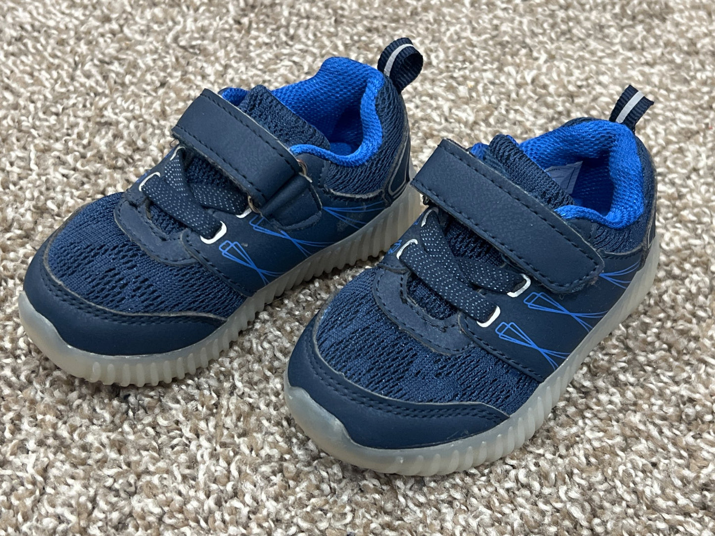 Toddler Boys, Blue Sneakers, Running Shoes, from Monkey Bars, size 5, VGUC, Shoes 5 (Walkers:12-24 mth)