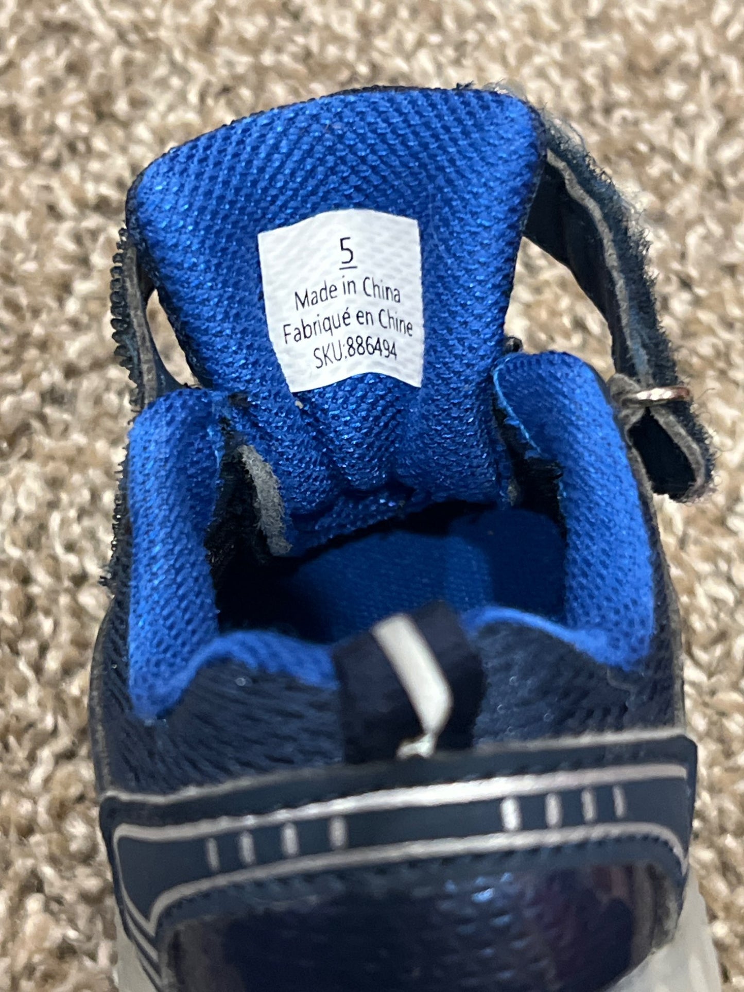 Toddler Boys, Blue Sneakers, Running Shoes, from Monkey Bars, size 5, VGUC, Shoes 5 (Walkers:12-24 mth)