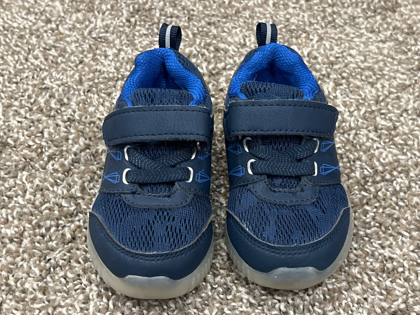 Toddler Boys, Blue Sneakers, Running Shoes, from Monkey Bars, size 5, VGUC, Shoes 5 (Walkers:12-24 mth)