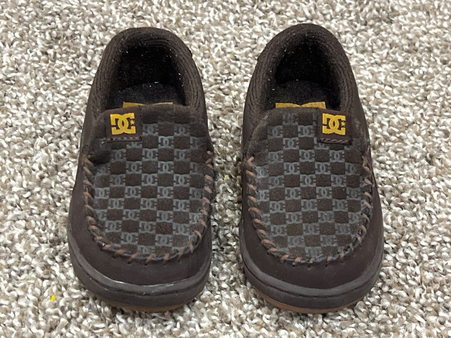 Toddler Boys, Brown Loafers by DC, size 5, EUC, Shoes 5 (Walkers:12-24 mth)