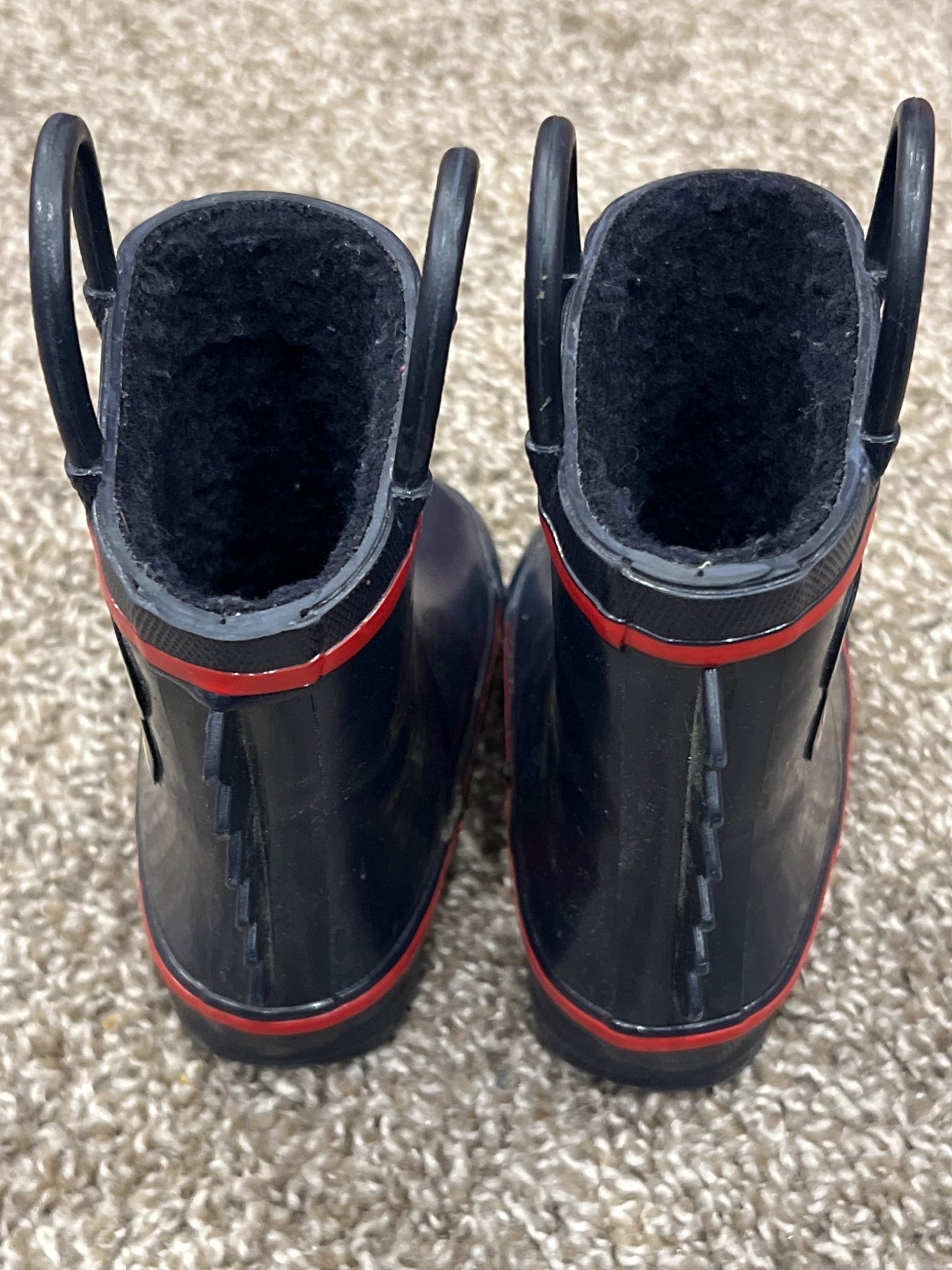 Toddler Boys, Monster, Lined Rubber Boots, size 5, EUC, Shoes 5 (Walkers:12-24 mth)