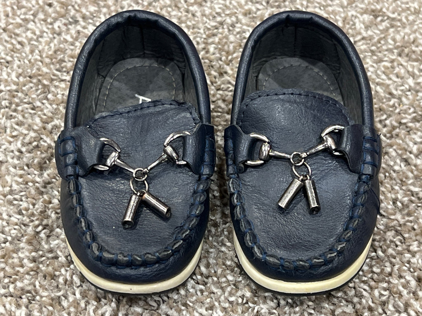 Toddler Boys, Navy Boats Shoes, size 5.5, VGUC, Shoes 5.5 (Walkers:12-24 mth)