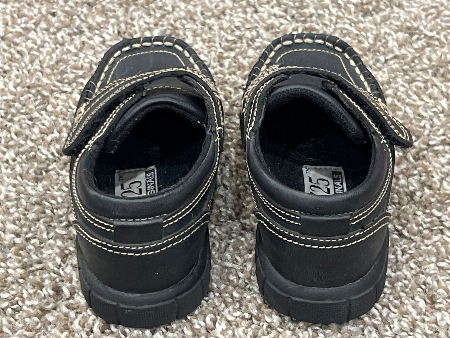 Toddler Boys, Black Shoes, size 5, VGUC, Shoes 5 (Walkers:12-24 mth)