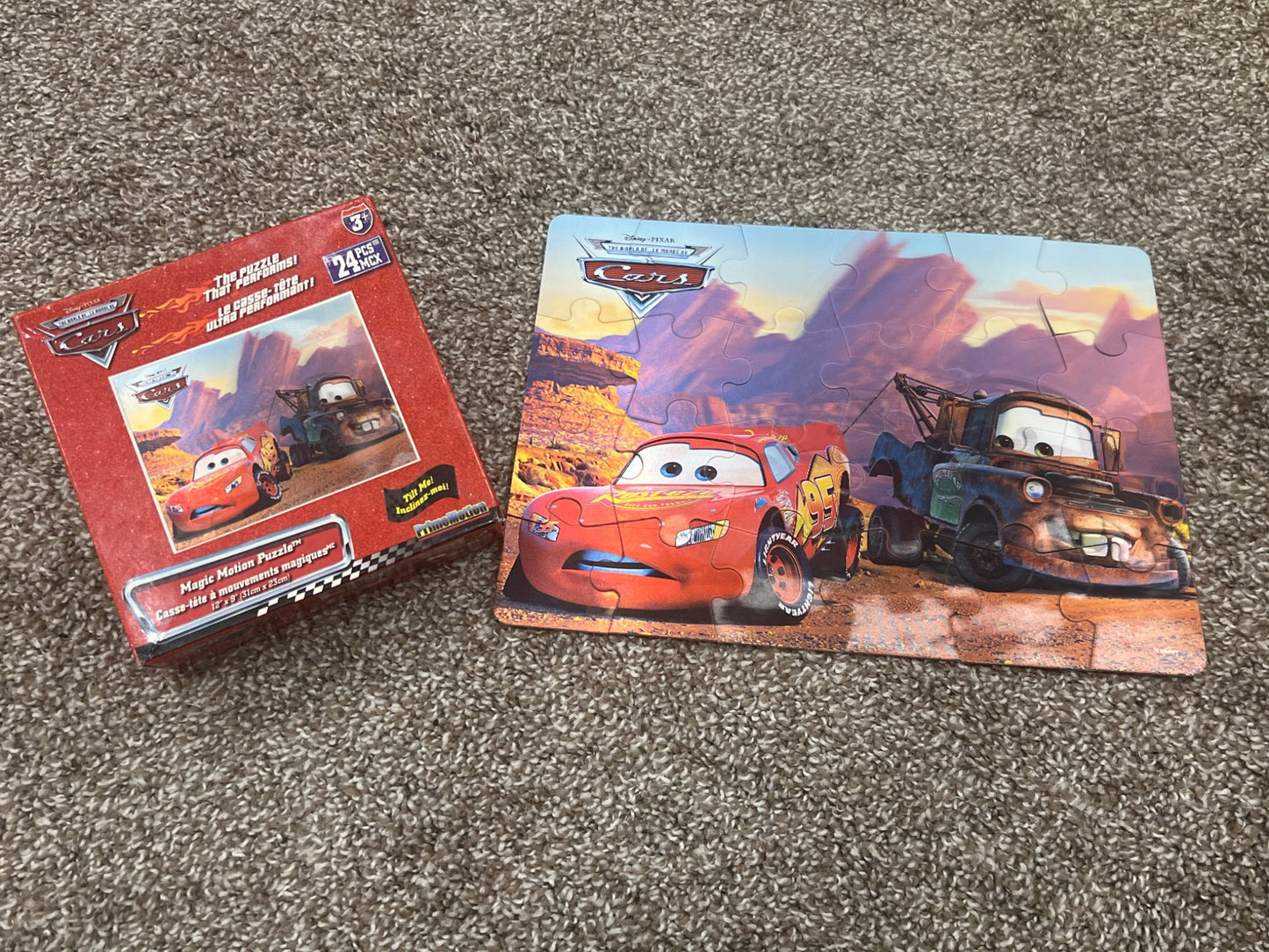 Disney Cars Magic Motion Puzzle, 24 Piece, VGUC
