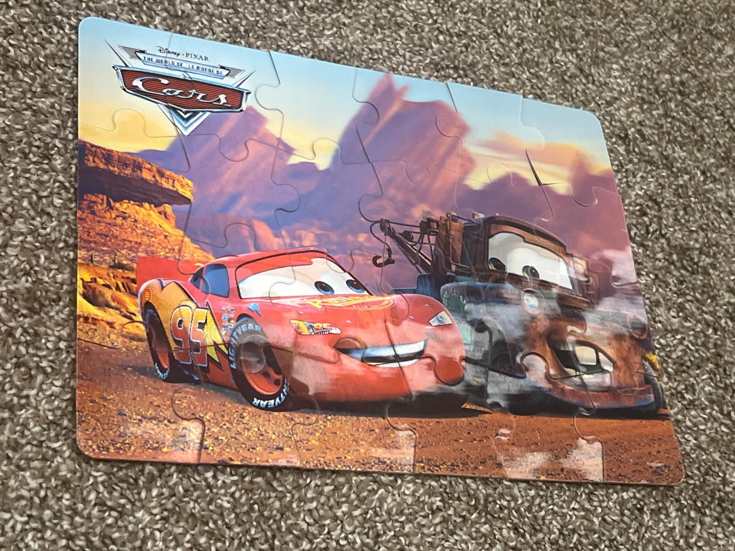 Disney Cars Magic Motion Puzzle, 24 Piece, VGUC