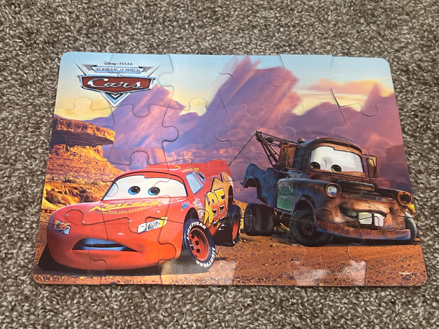 Disney Cars Magic Motion Puzzle, 24 Piece, VGUC