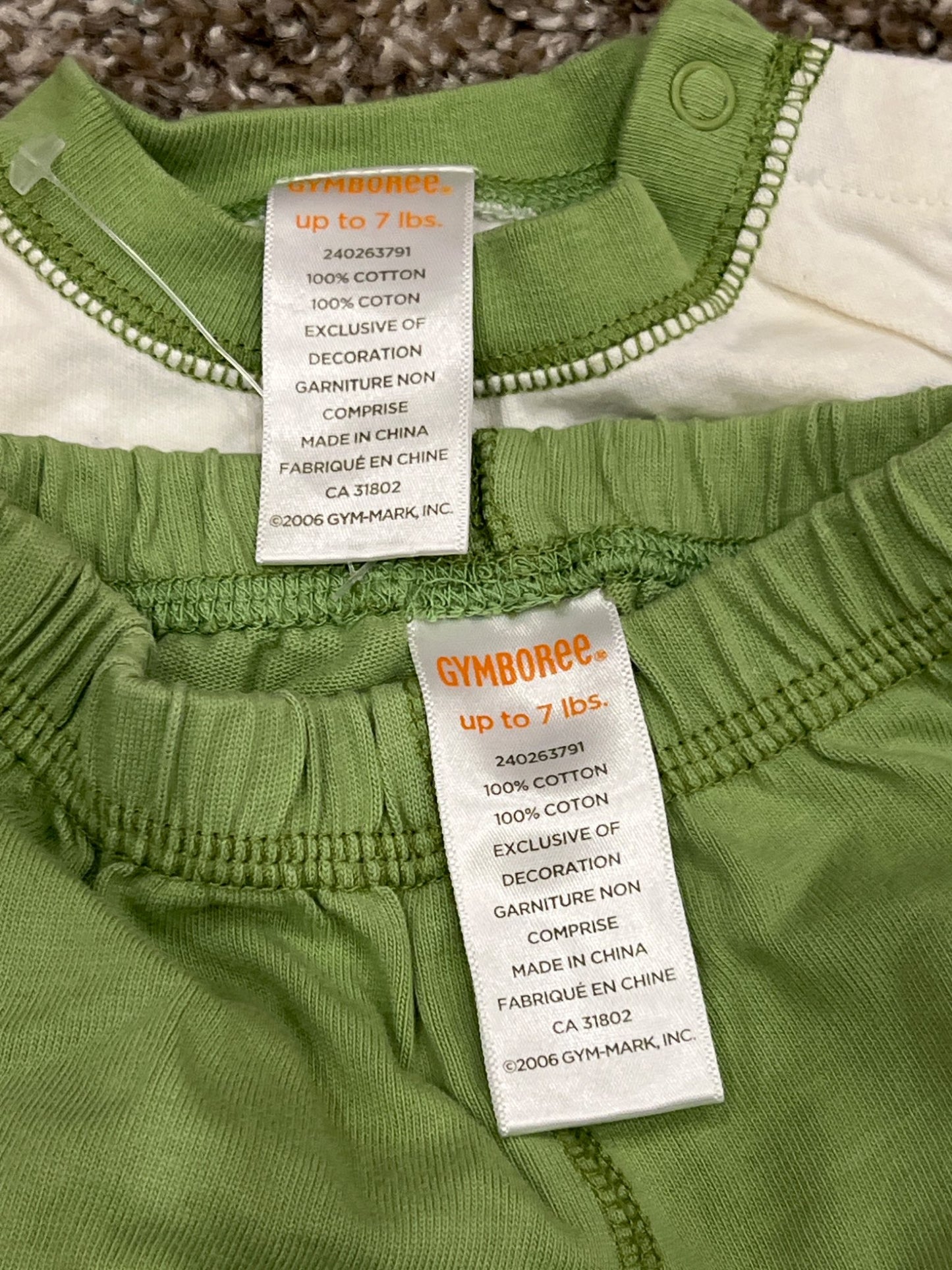 Gymboree Preemie Newborn Froggie Outfit, fits up to 7 lbs, VGUC, Kids Newborn