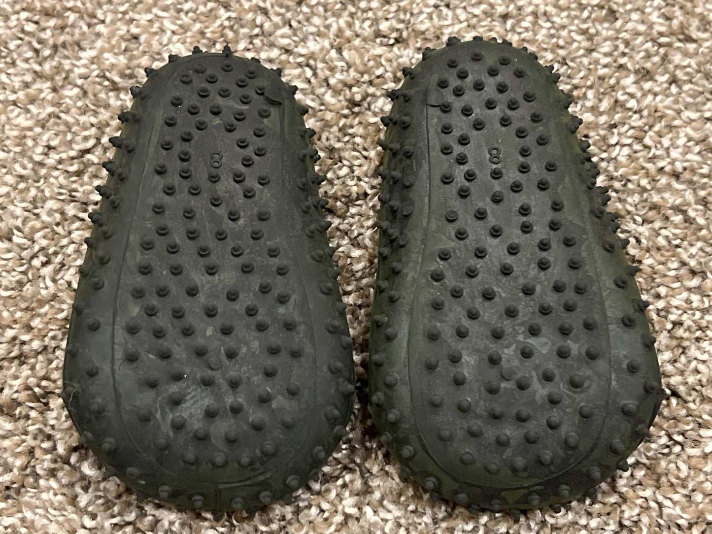 Black Dinosaur Sock shoes with rubber soles, size 8, VGUC, Shoes 8 (Toddler:2-4yr)