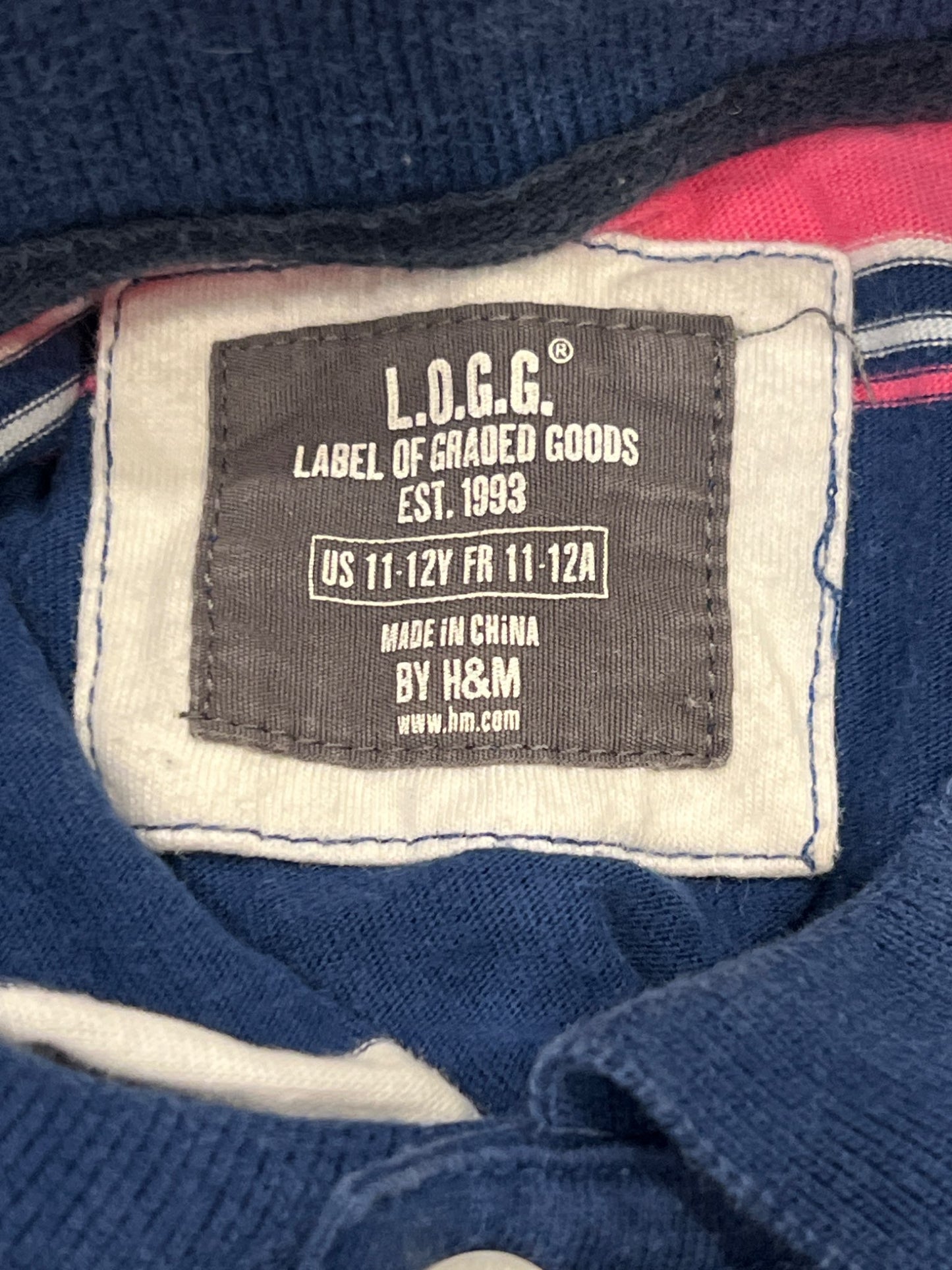 Boys Striped Polo from L.O.G.G. by H&M, size 11-12, VGUC , Kids 10