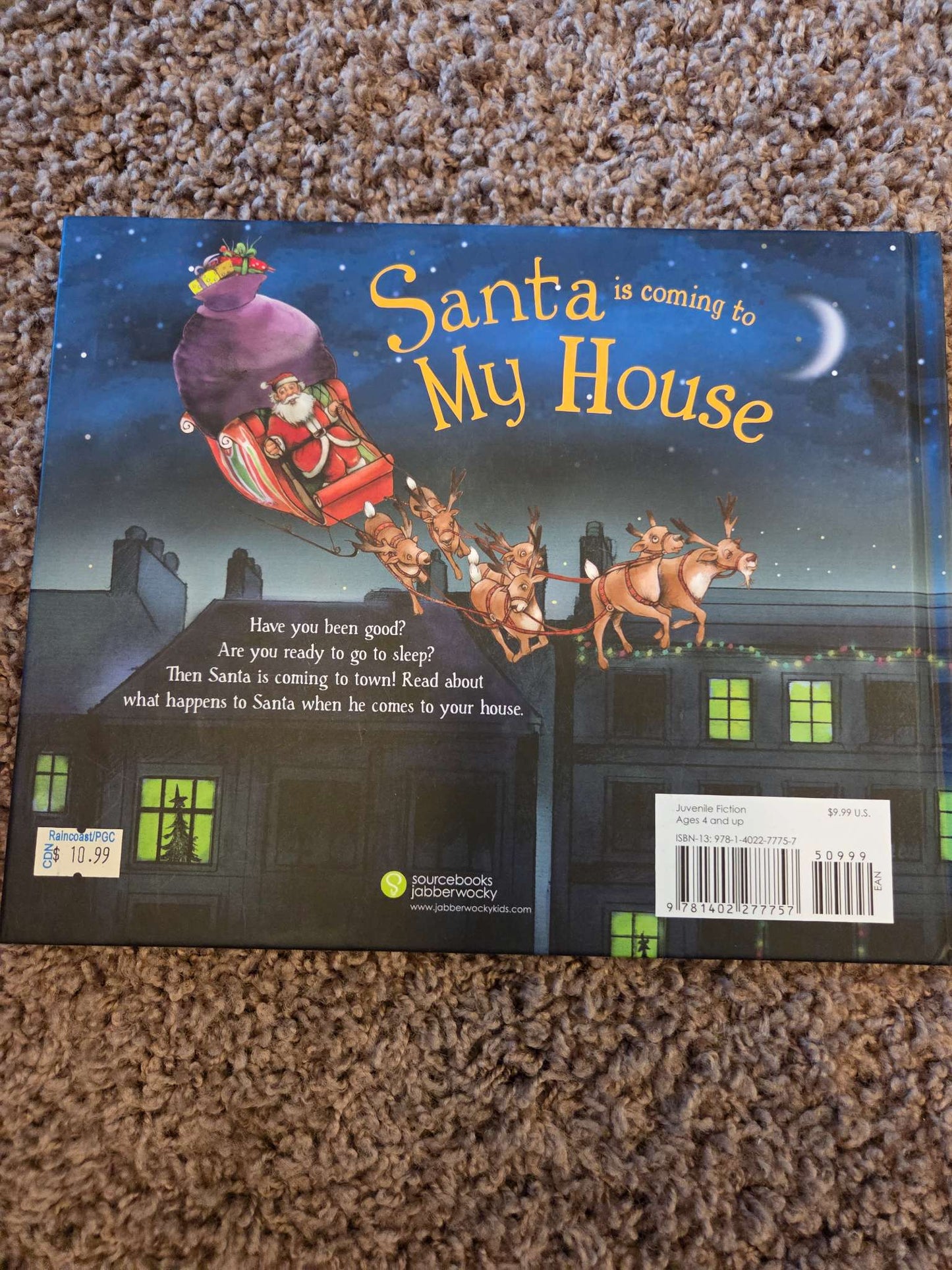 Santa is Coming to amy House - hard cover book